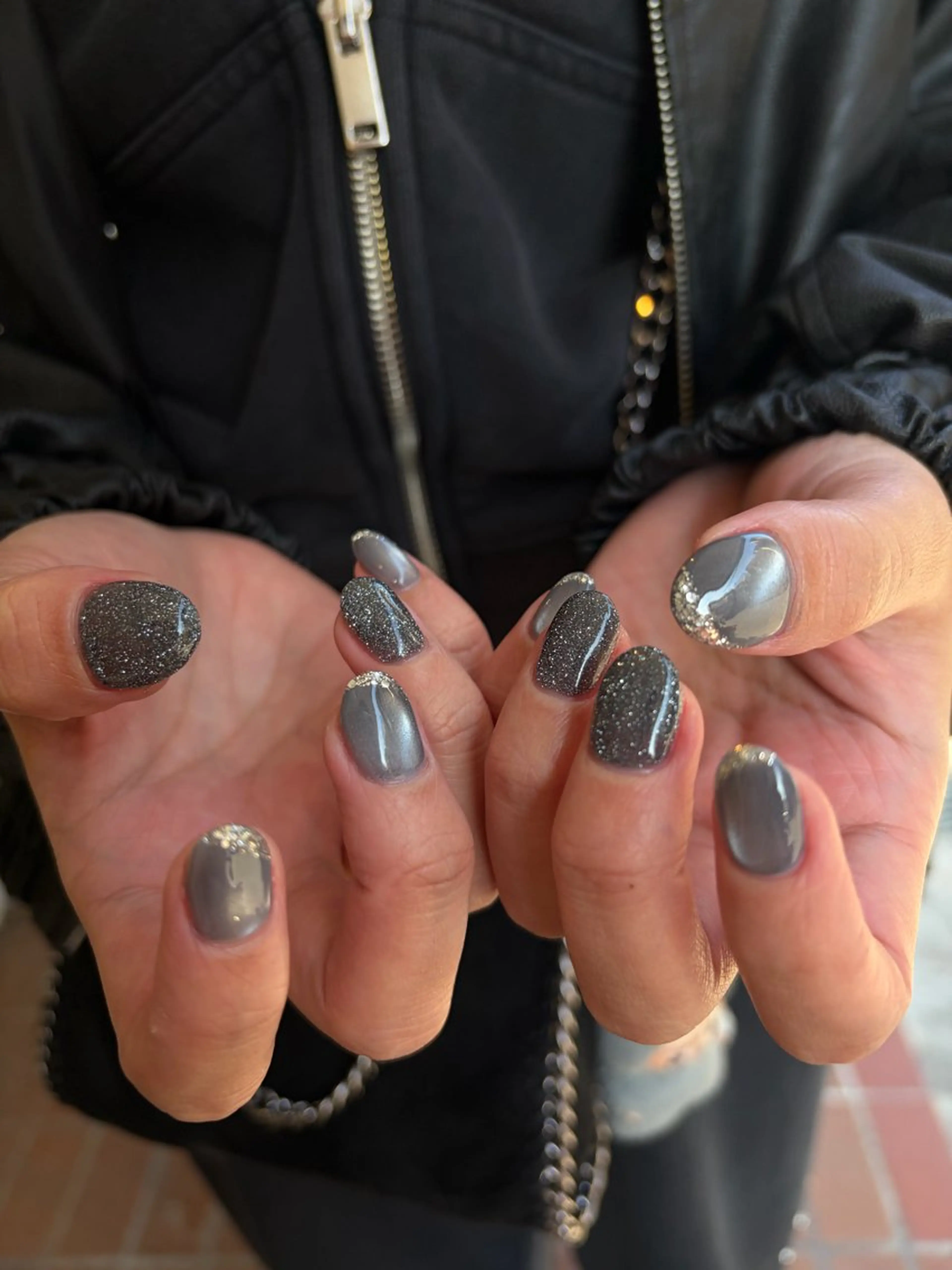 ネイル ブルー ネイビー ハンドネイル ballie／小野原 なつみのネイルデザイン