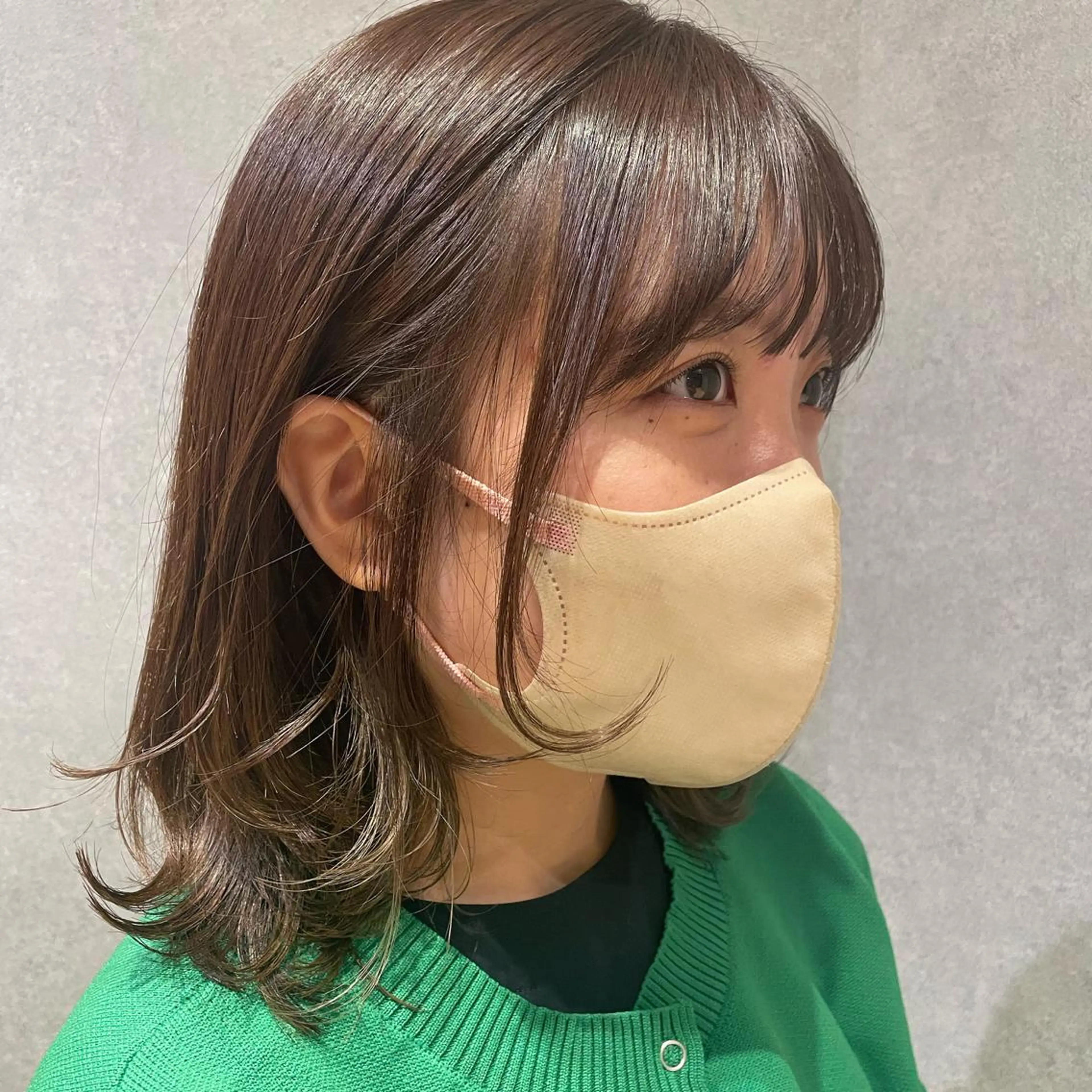 ショート カラー ボブレイヤー ボブ レイヤーカット gotoday　shaire　saron所属・miu. ボブ/透け感カラーのヘアスタイル