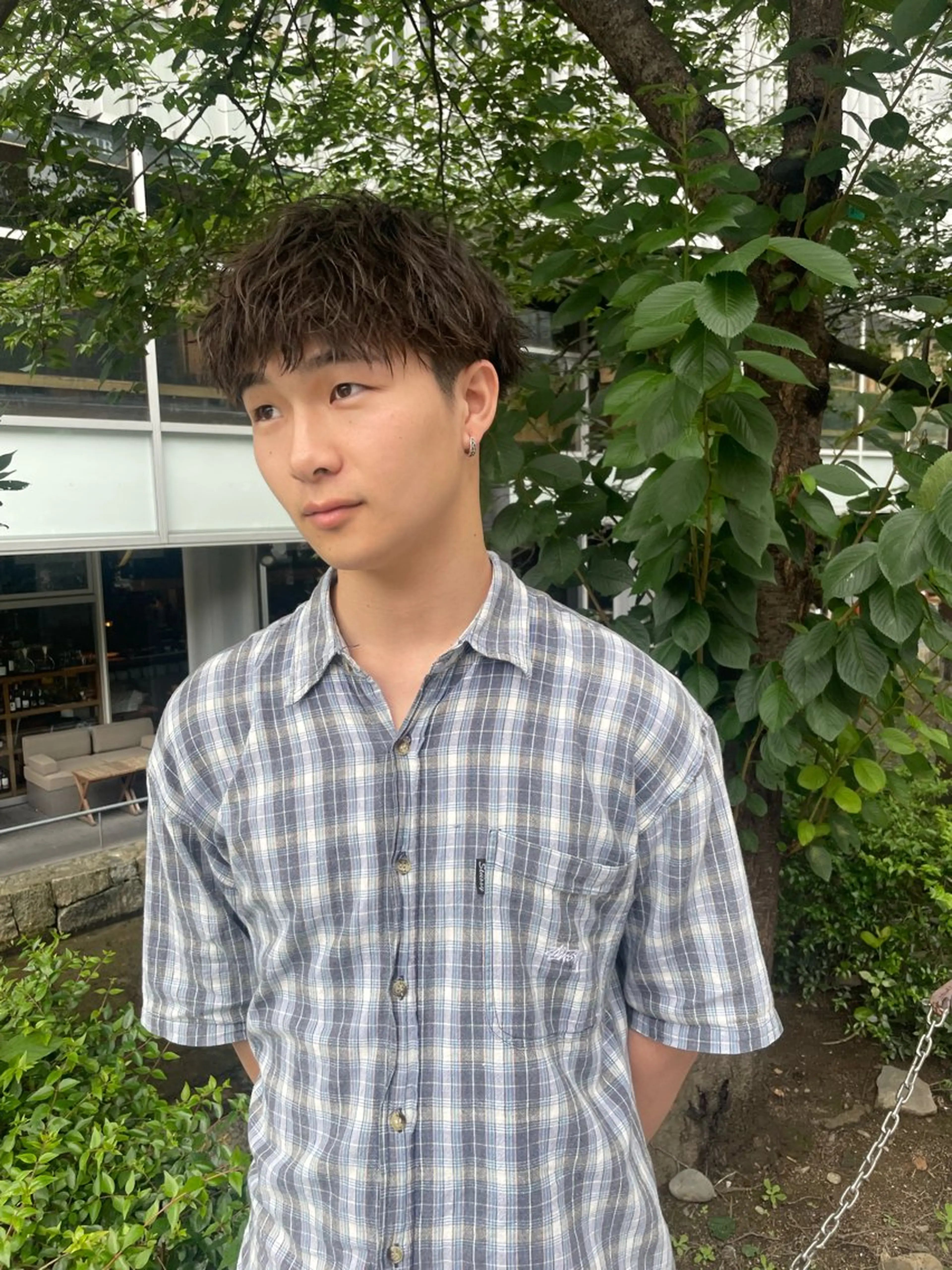 ショート メンズ カット パーマ 野本光一朗/メンズ/ メンズパーマのヘアスタイル