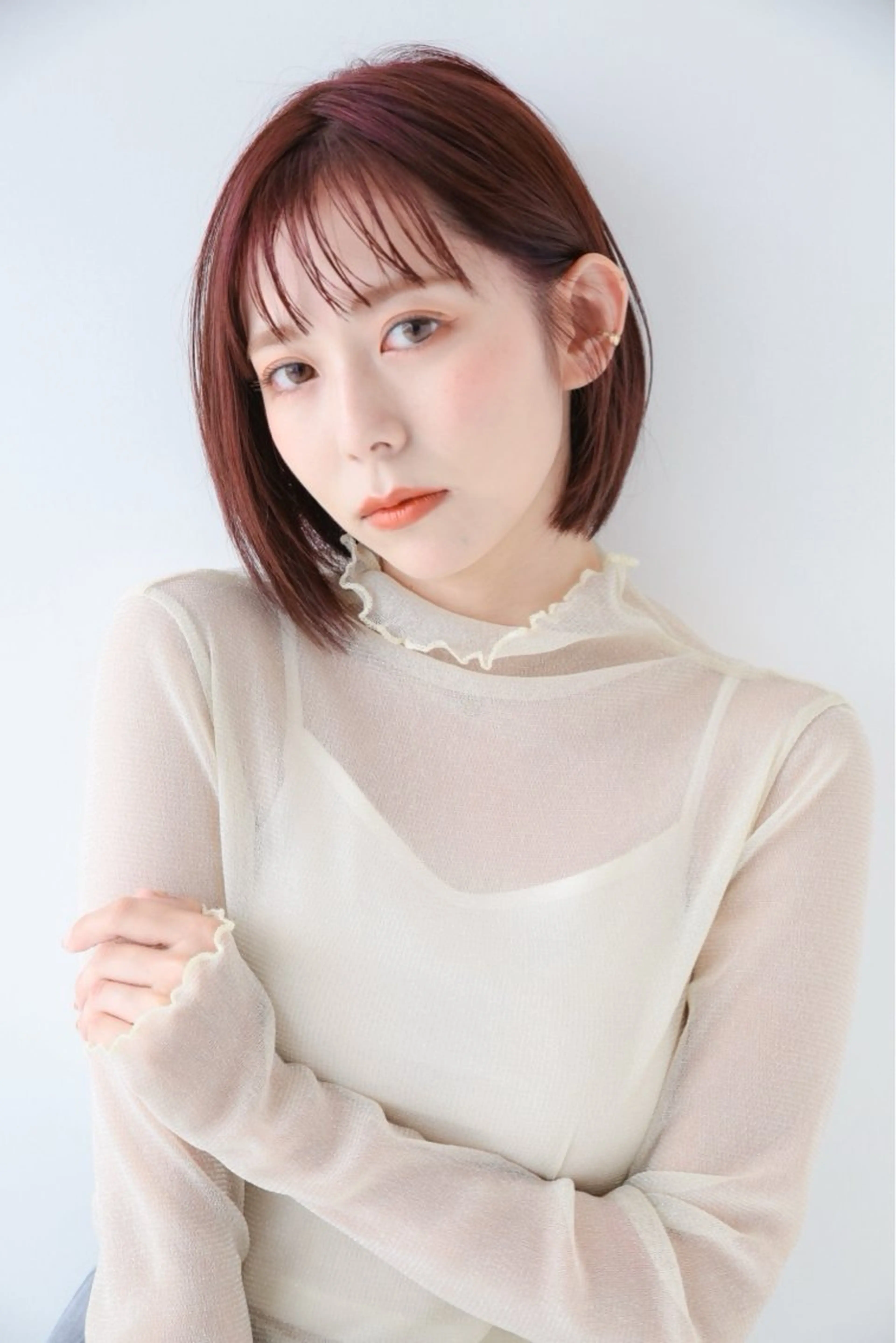 ショート カット 透明感カラー/ボブ/ 瀬島せりかのヘアスタイル