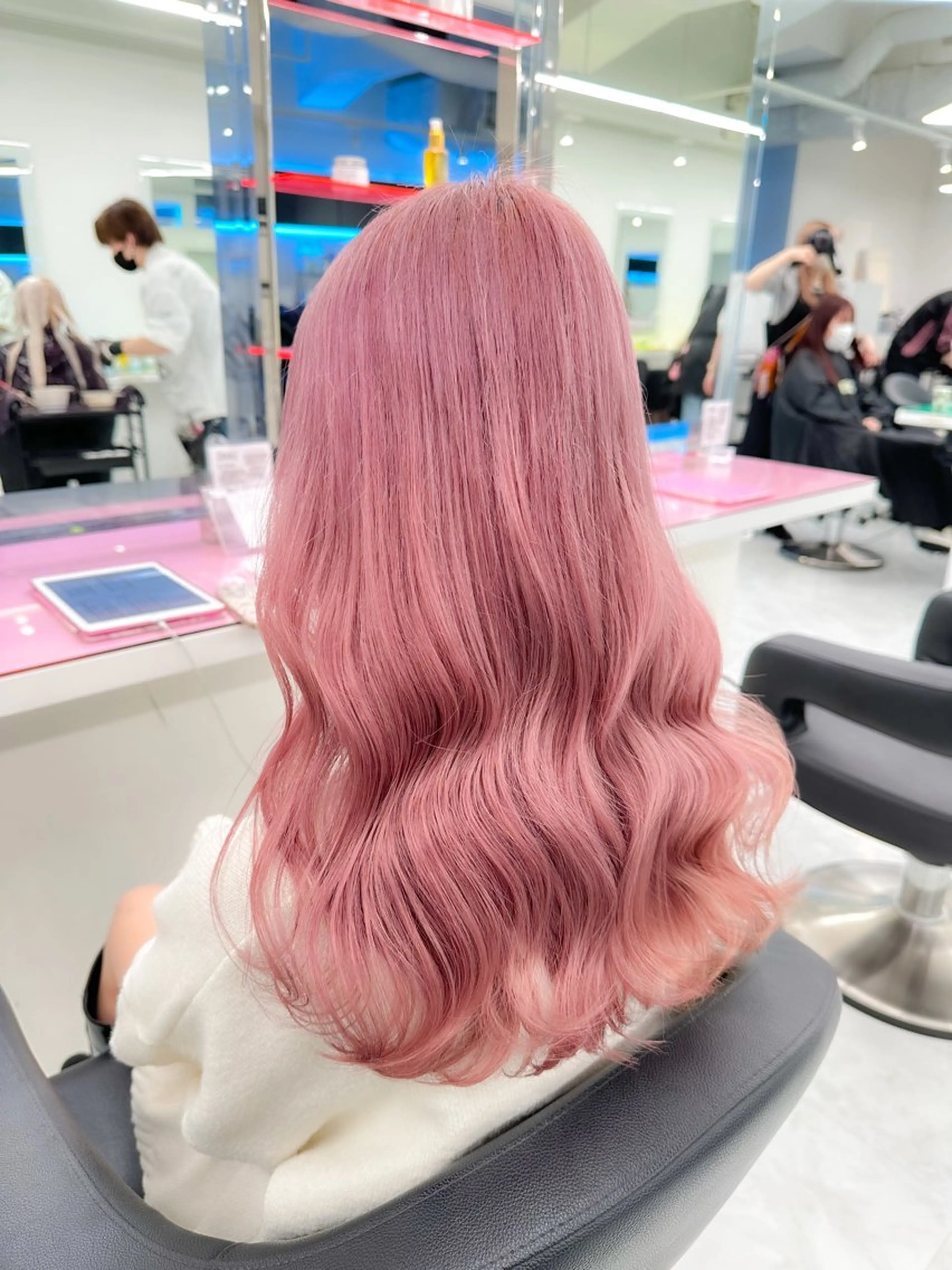 セミロング カラー ヘアアレンジ ヘアカラー トリートメント ヘッドスパ ヘアセット 透明感/艶髪/💖 トレンドスタイル💖のヘアスタイル