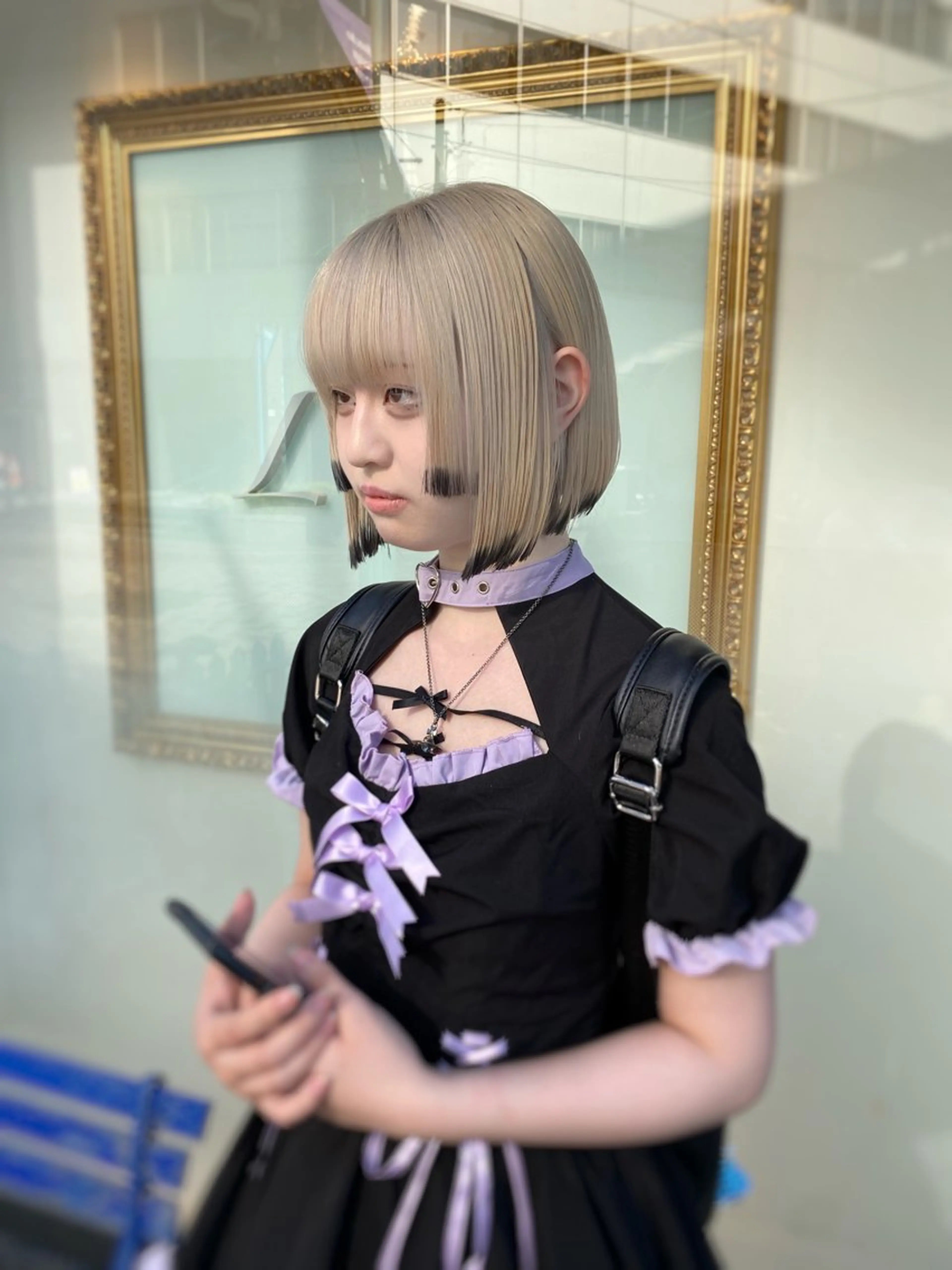 ミディアム カラー ベージュカラー 黒髪 ブリーチ 透明感カラー デザインカラー カット ヘアカラー トリートメント ブリーチ特化型🐯 Lita -ゆうや-のヘアスタイル