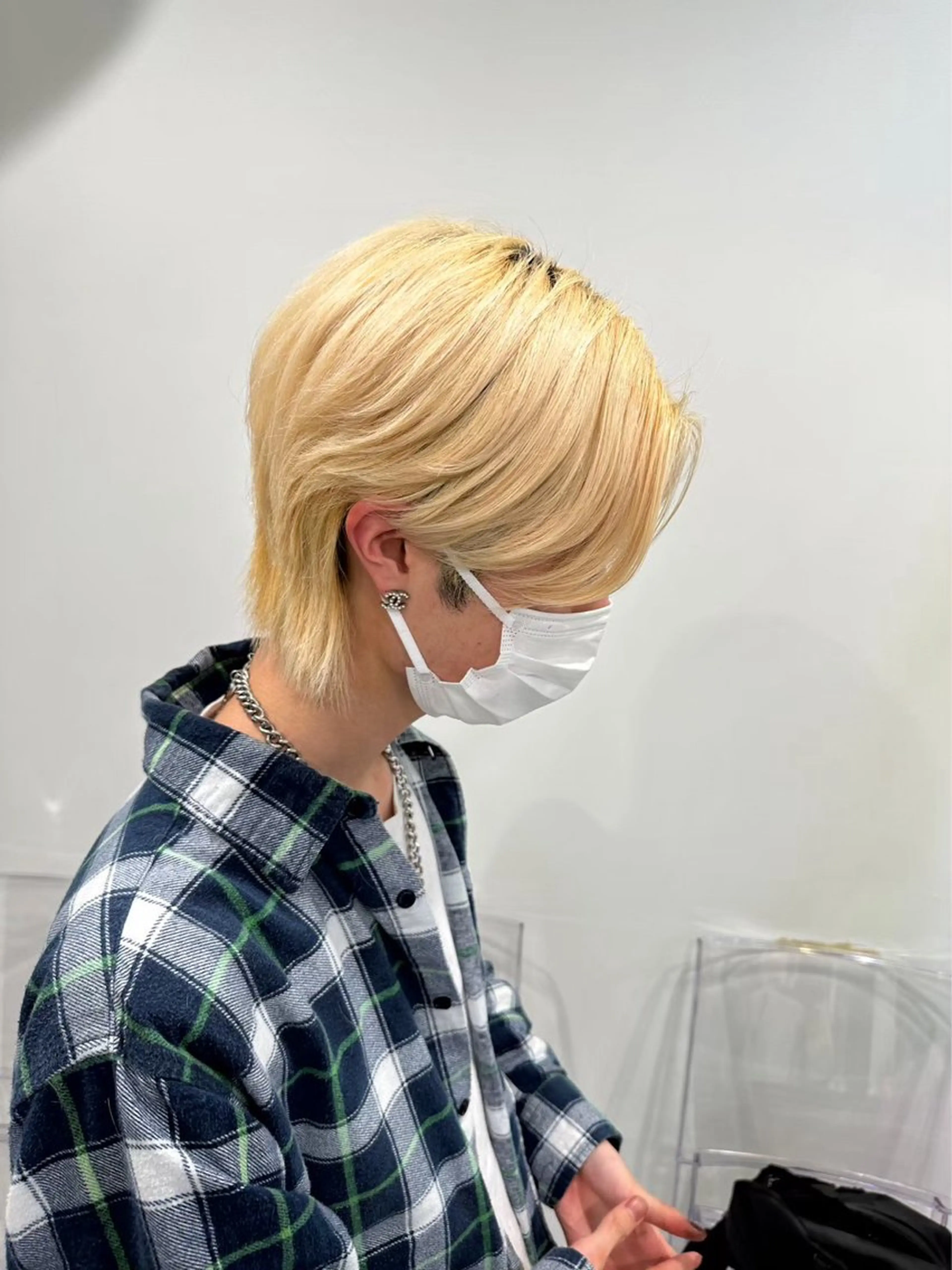 カラー ヘアアレンジ メンズ カット ヘアカラー ヘアセット Ryo横浜韓国ヘア/ 曲がる縮毛矯正特化のヘアスタイル