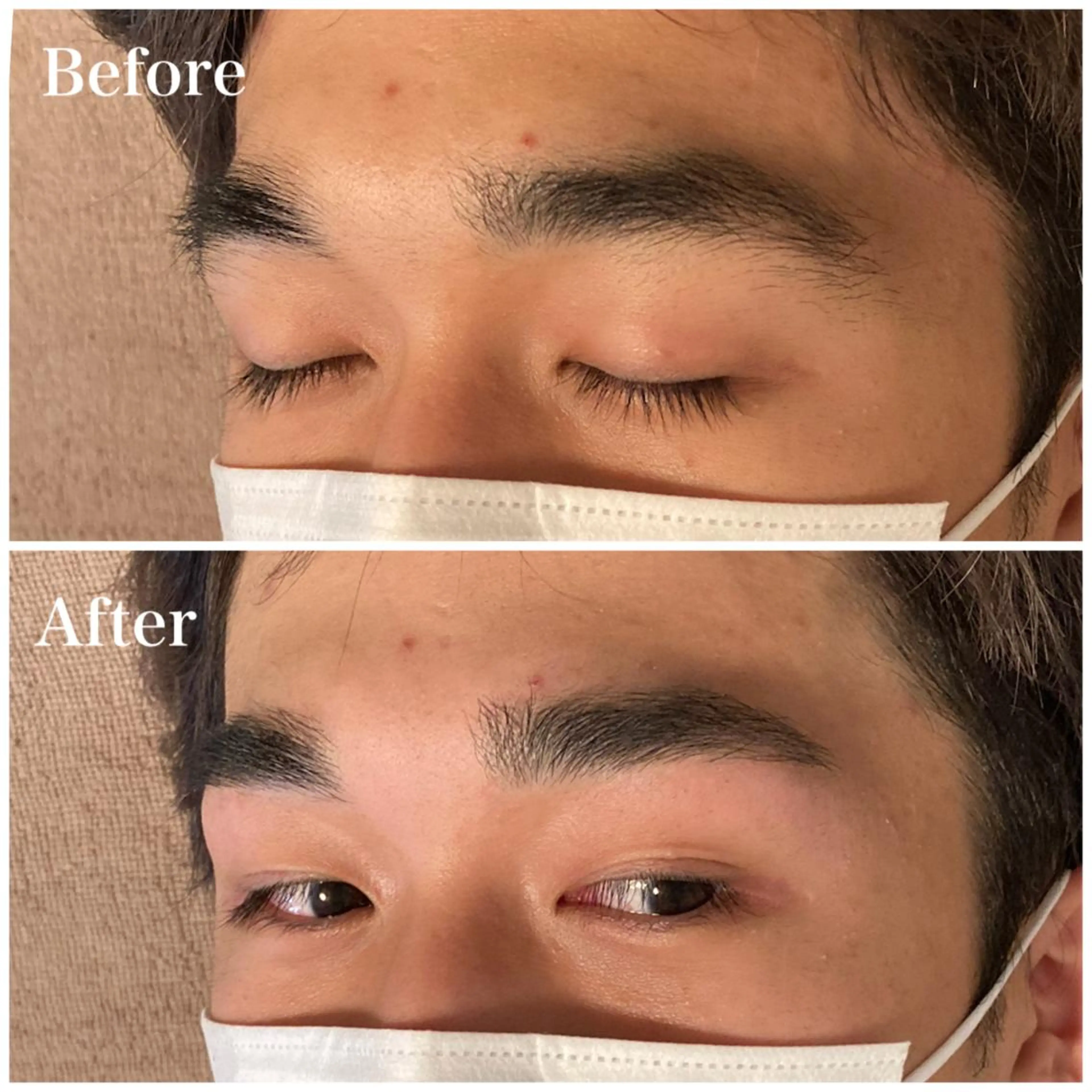 メンズ アイブロウ ワックス脱毛 眉カット その他(アイブロウ) Ｂ&H所属・頭痛•肩こり専門/ 眉サロンB&H心斎橋のエステ・リラクイメージ