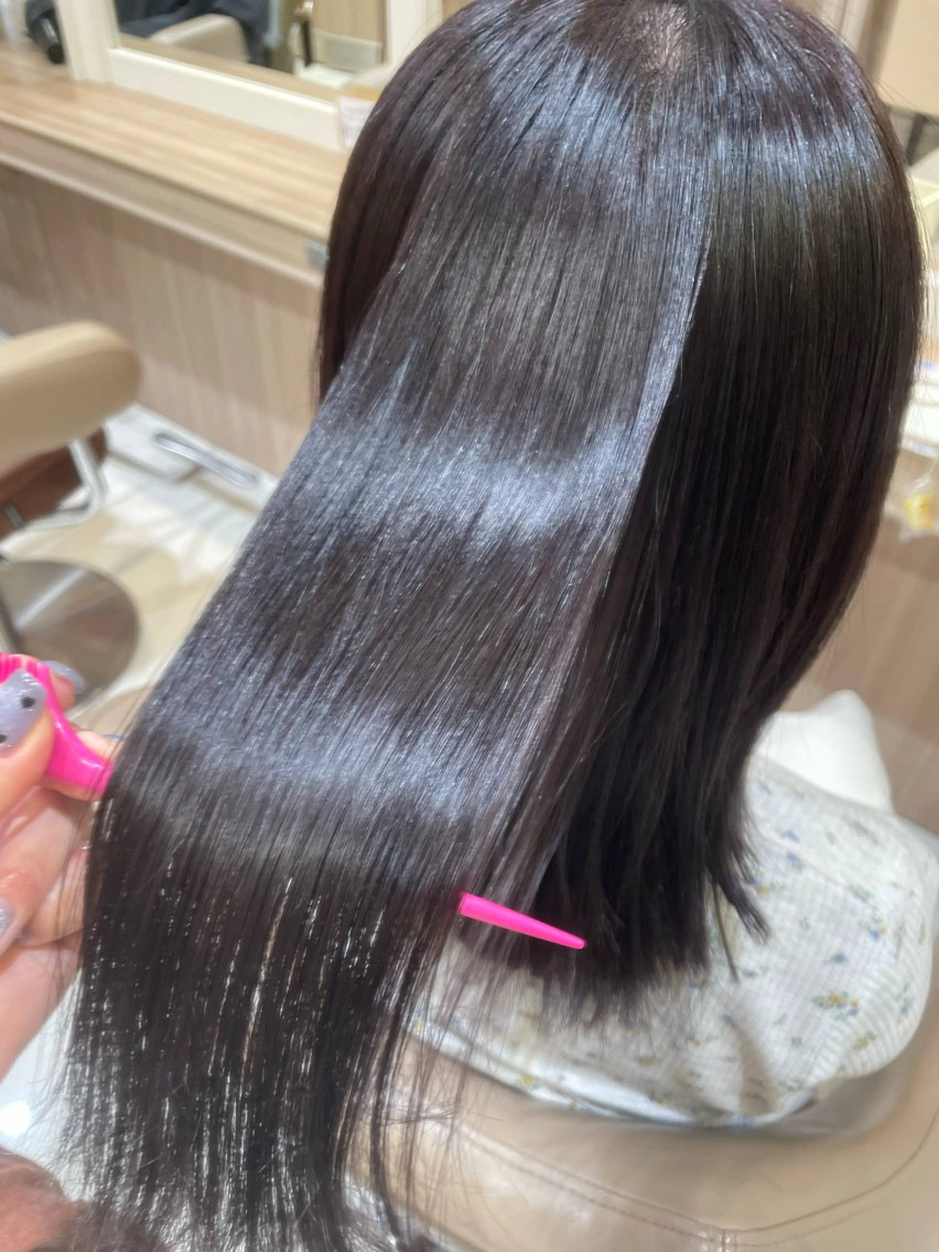 ミディアム パーマ カット 縮毛矯正 トリートメント 韓国ヘアメイク🎀/ 縮毛矯正✨山本媛香のヘアスタイル