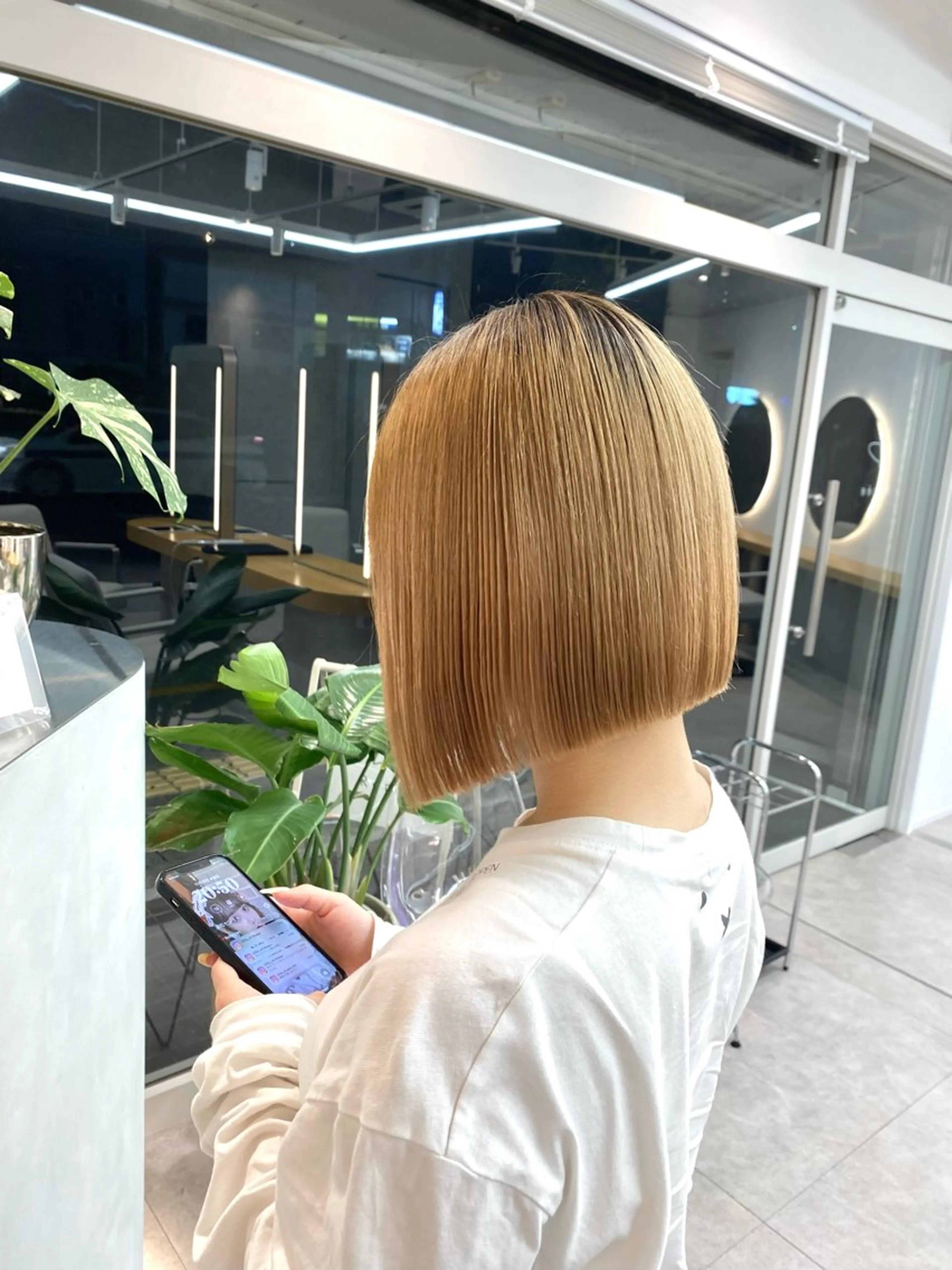 ショート 切りっぱなしボブ ボブ ボブ/透明感カラー/ 似合わせ🌿高田知那のヘアスタイル