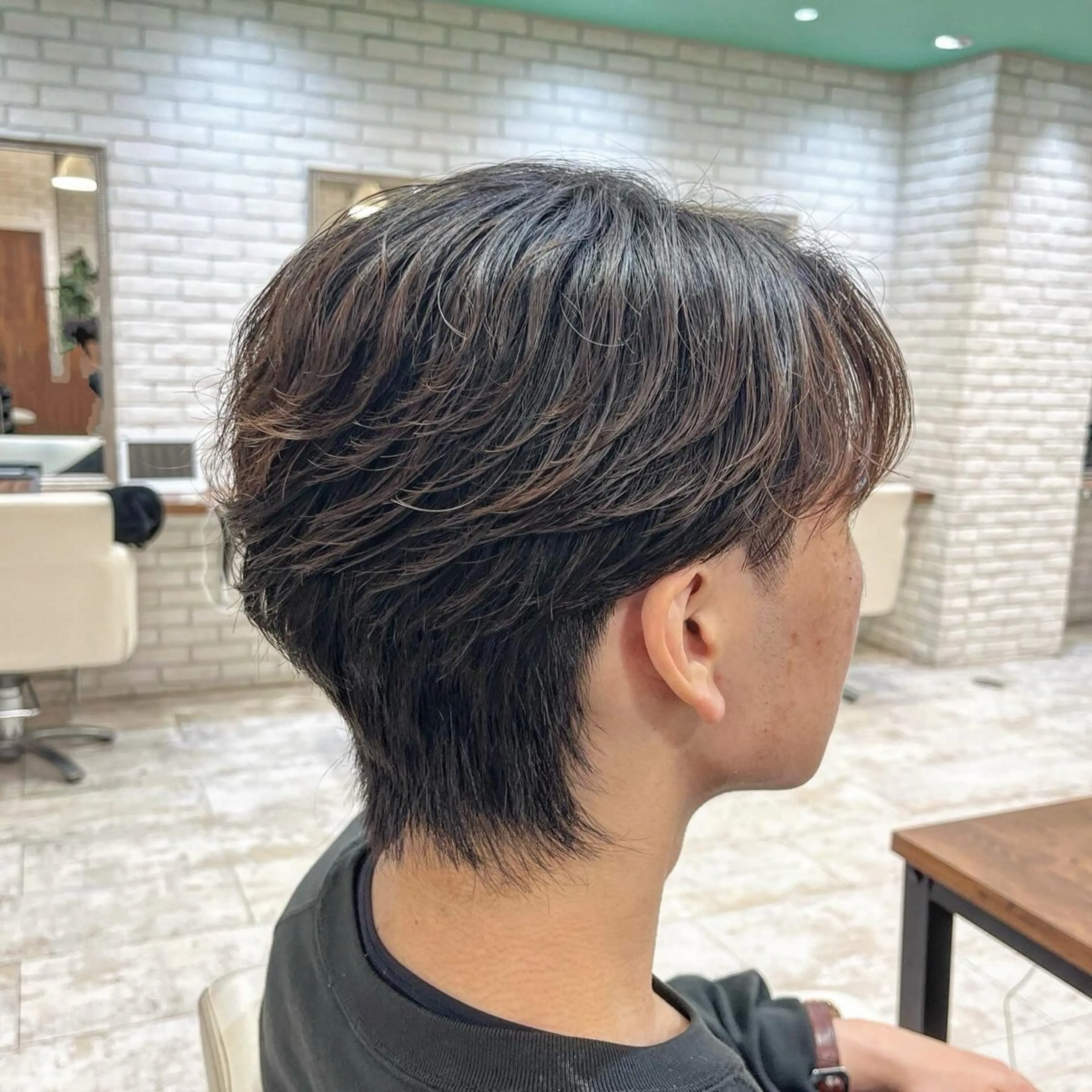 パーマ メンズ カット パーマ 外川 生純美ೀ🌝のヘアスタイル