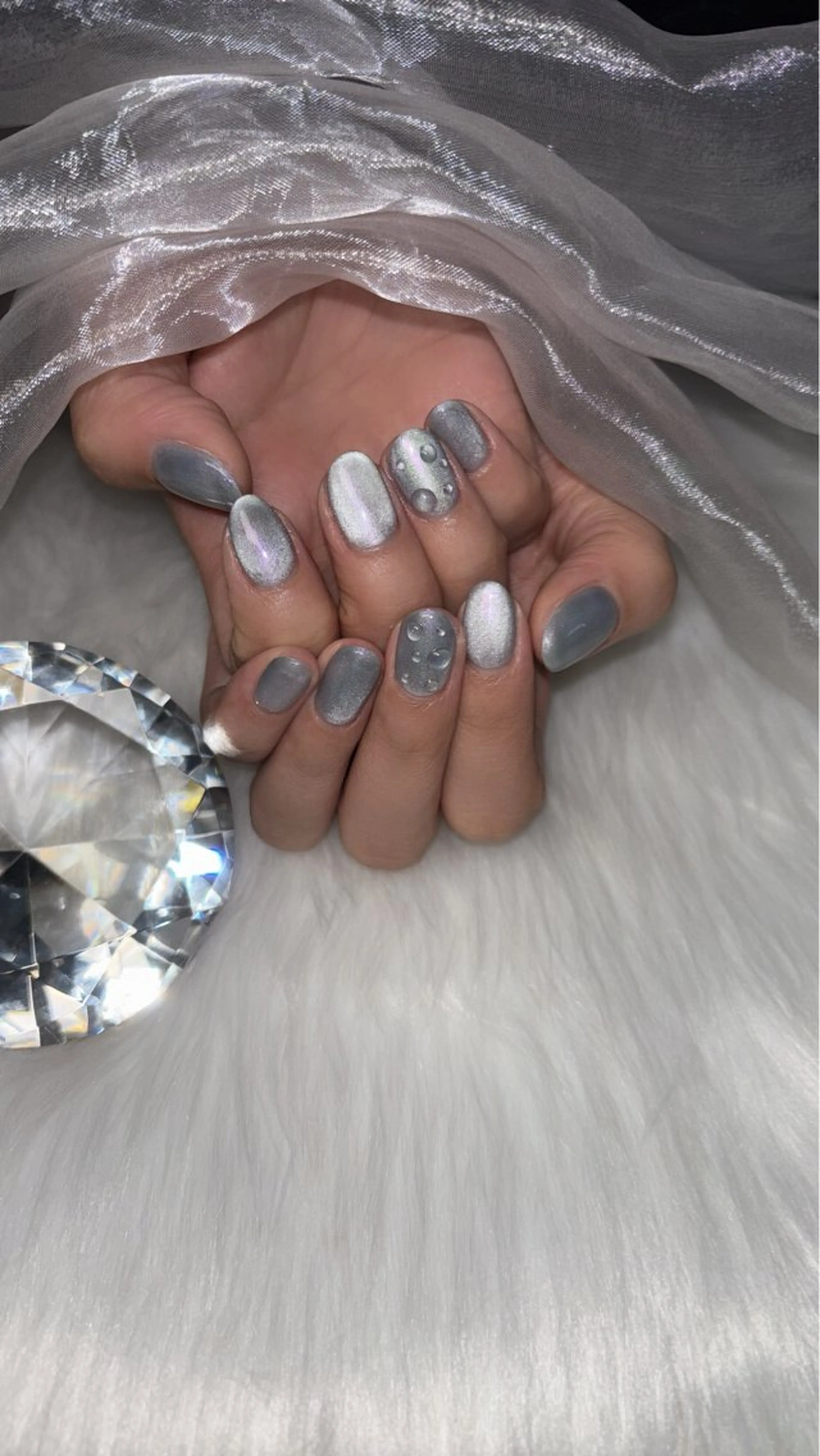 ネイル マグネットネイル ハンドネイル salon de belnetta所属・kayo 💅のネイルデザイン