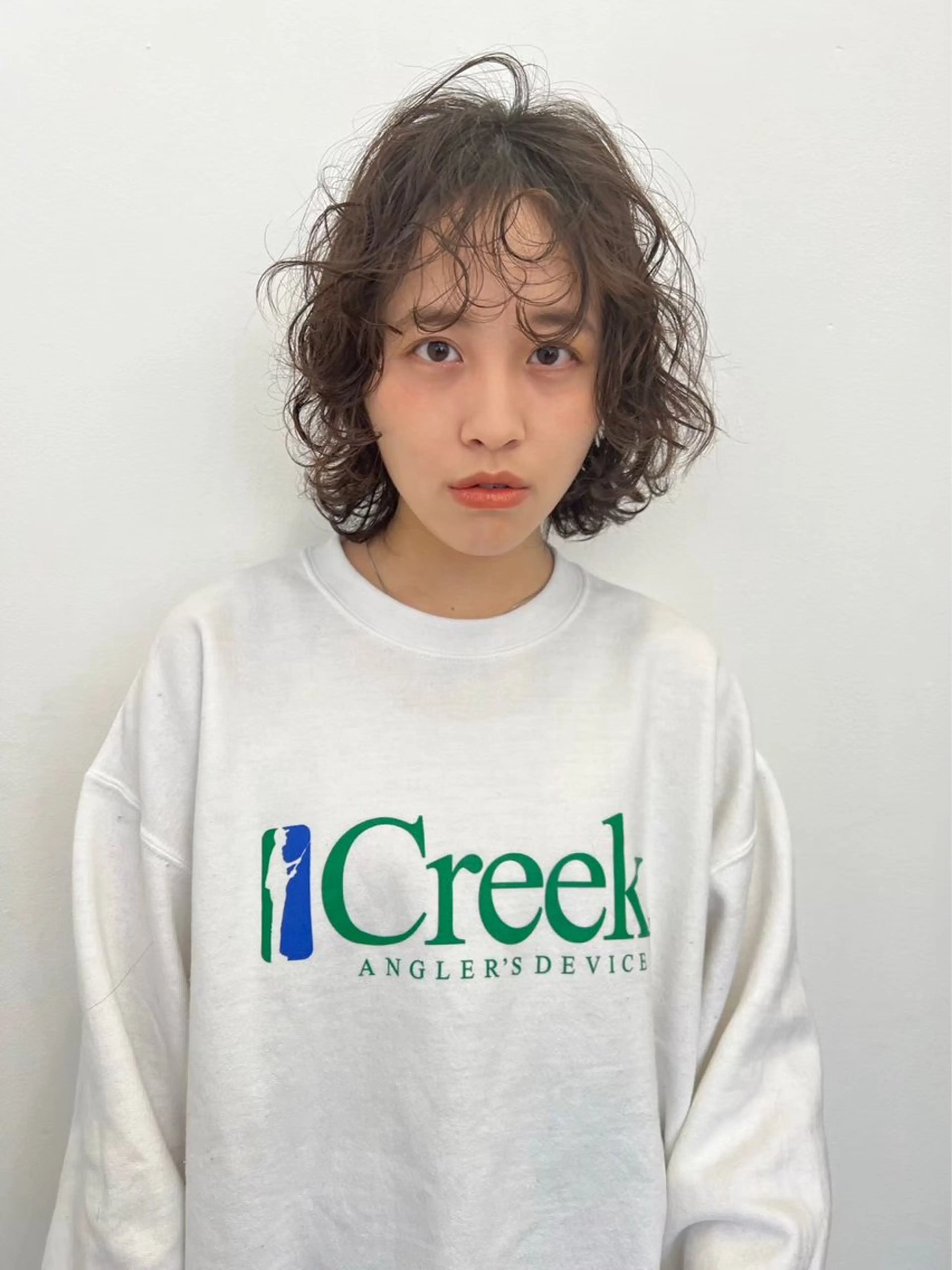 カラー パーマ nishido ハイライト/メンズのヘアスタイル