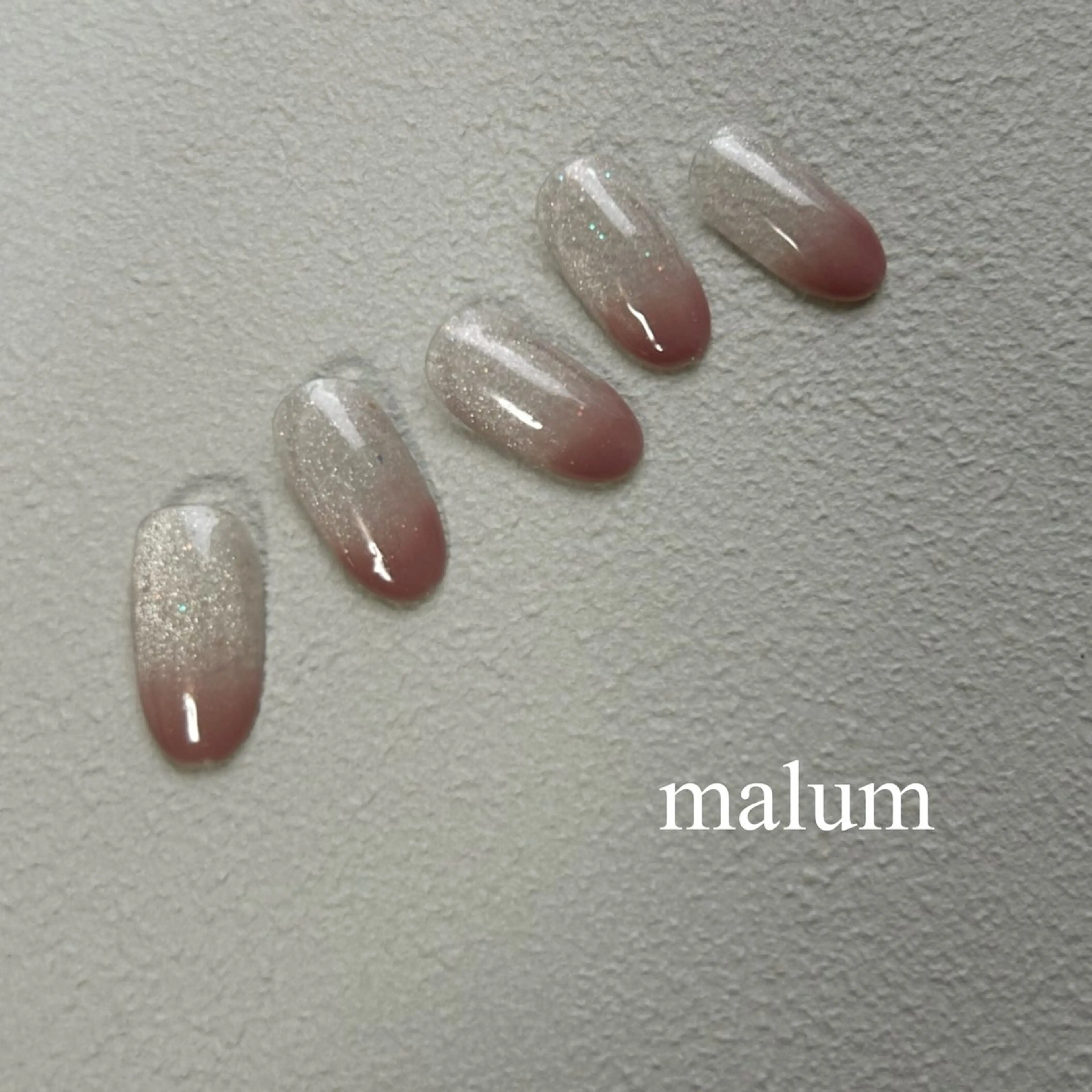 ネイル グラデーション マグネットネイル ハンドネイル malum nailのネイルデザイン