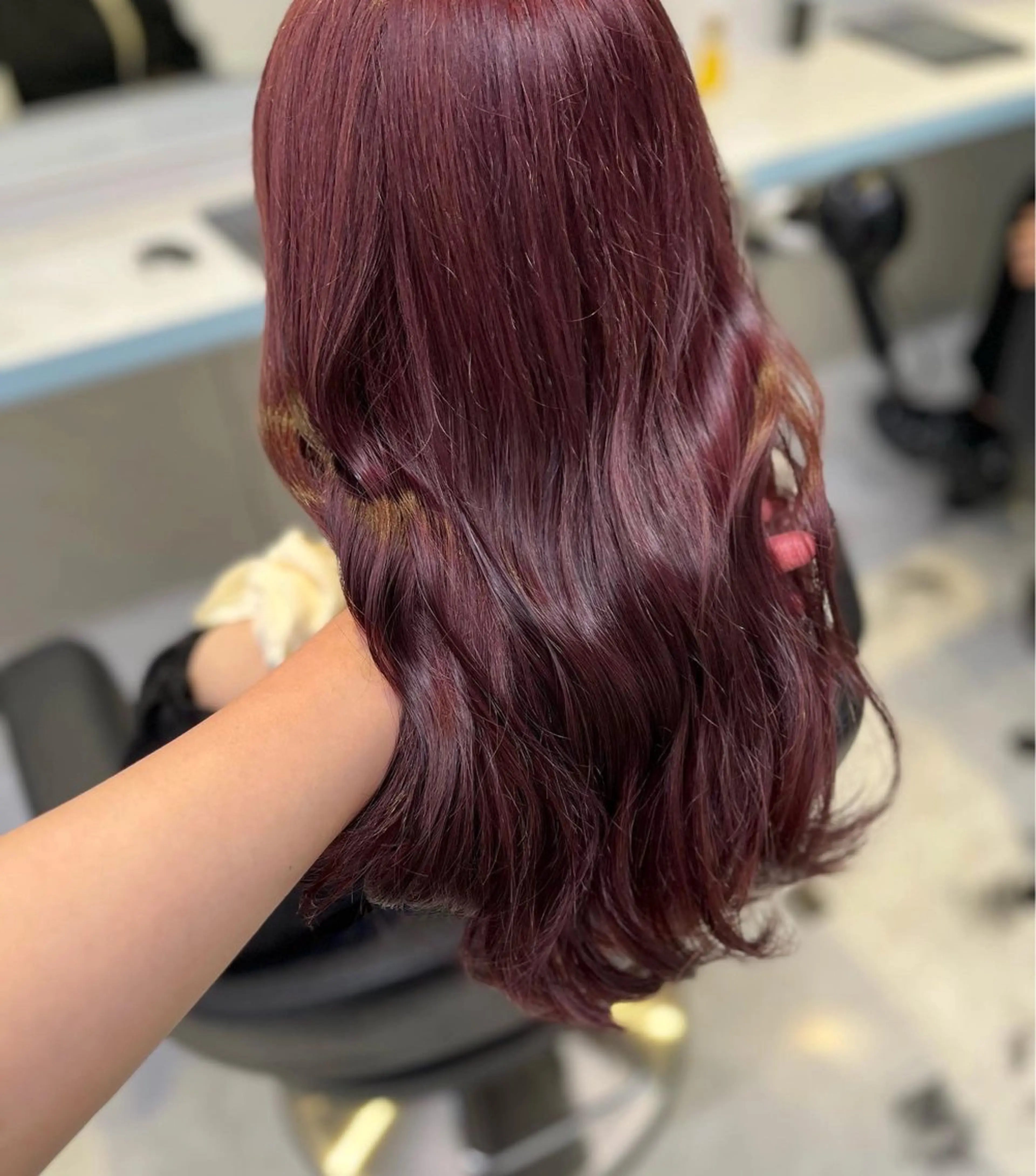 セミロング カラー ヘアアレンジ 愛されカラー🩷 はるなのヘアスタイル