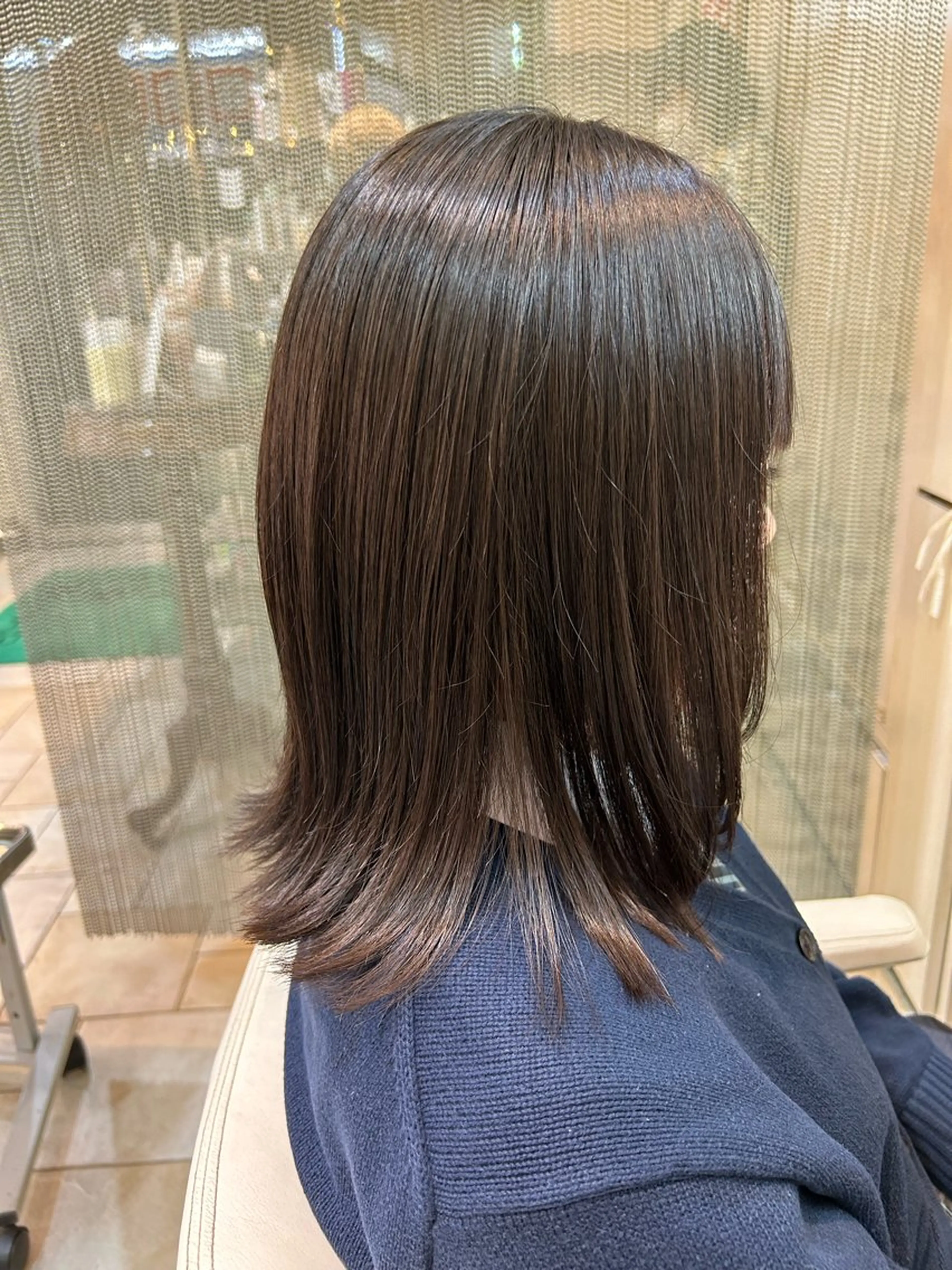 ミディアム ミディアムパーマ オブヘア鷺沼所属・立石 タテイシのヘアスタイル