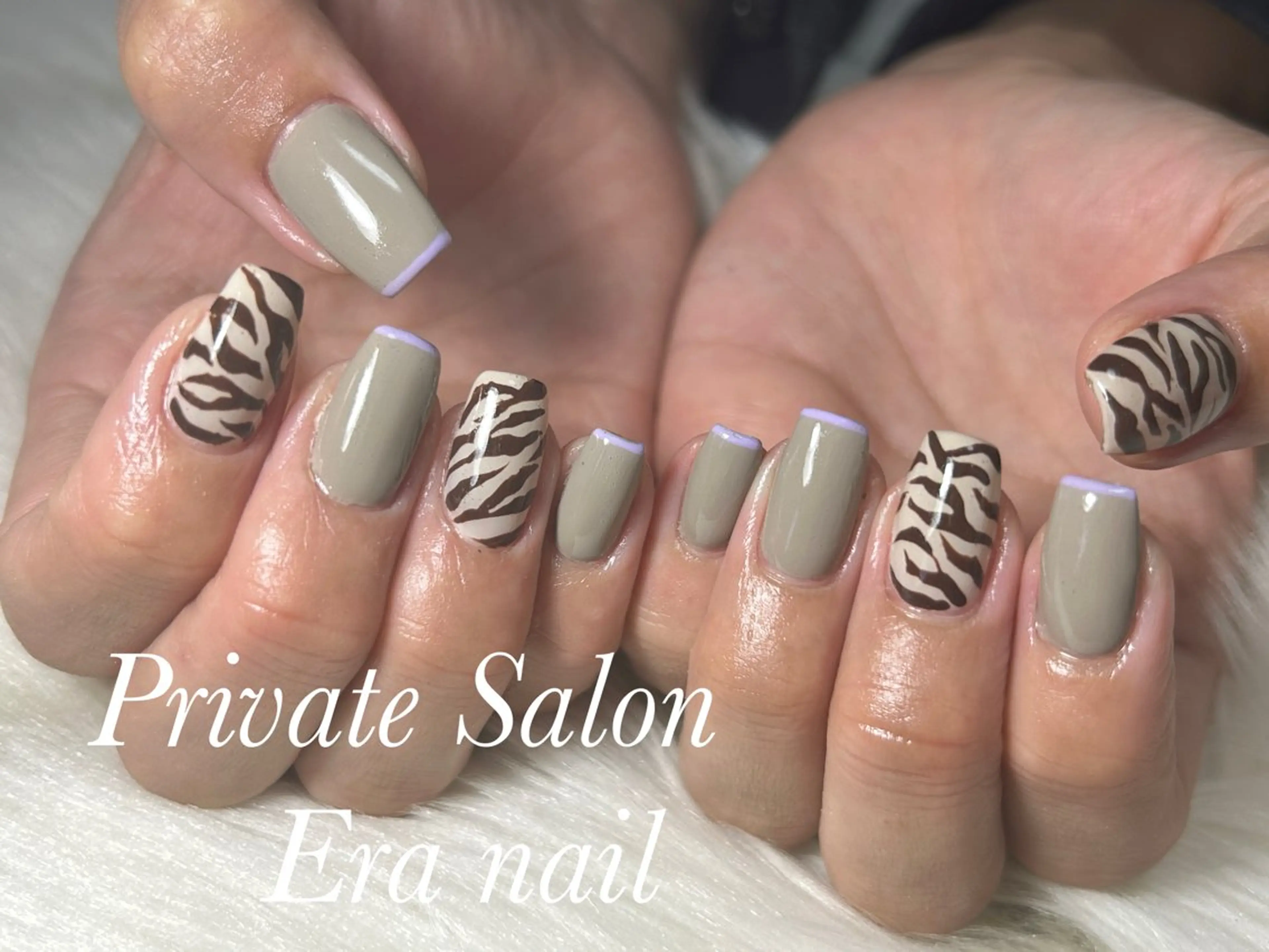 ネイル アニマル柄 ハンドネイル Era nailのネイルデザイン