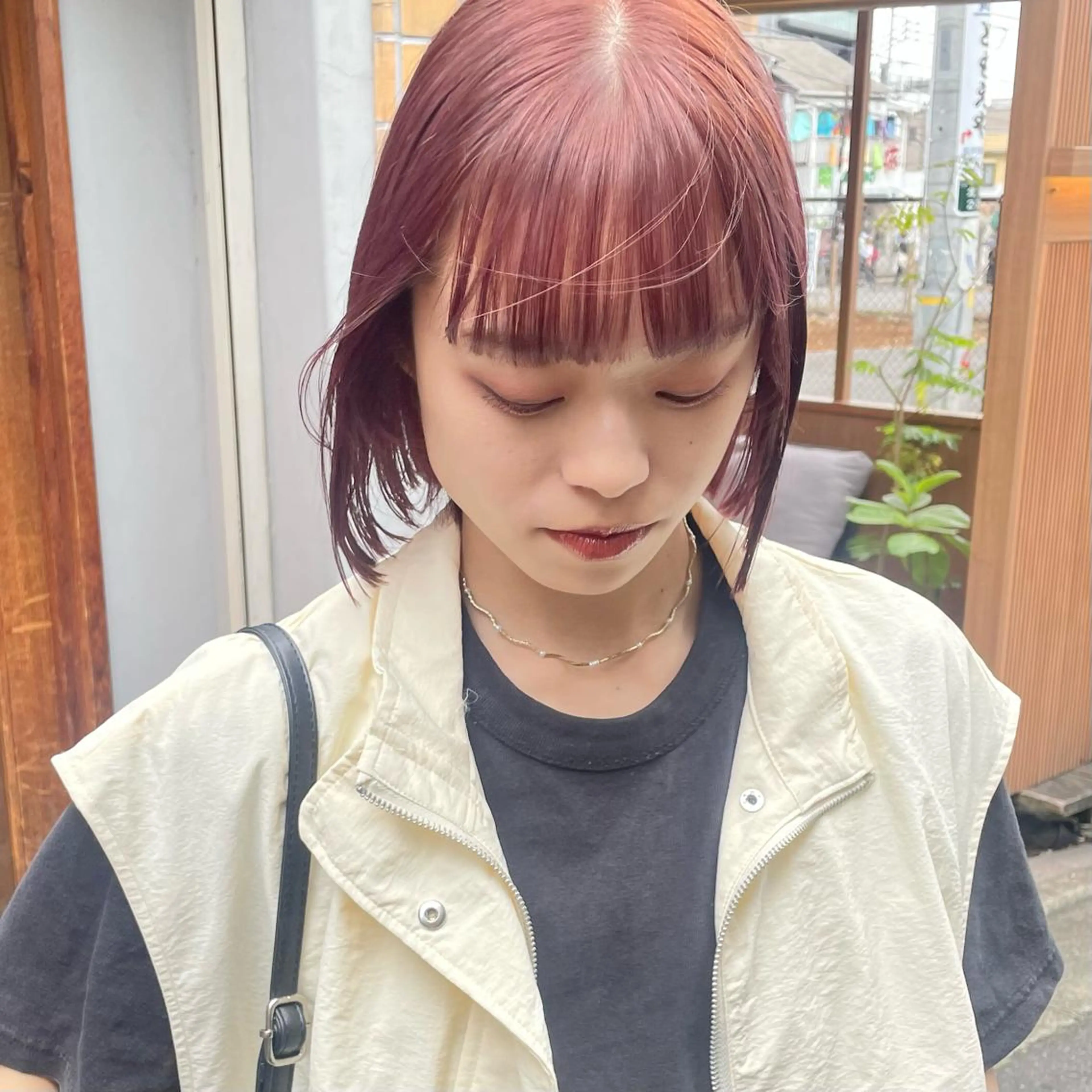 ショート カラー カット ヘアカラー トリートメント 🍊暖色×顔周り 🍊cocoroのヘアスタイル