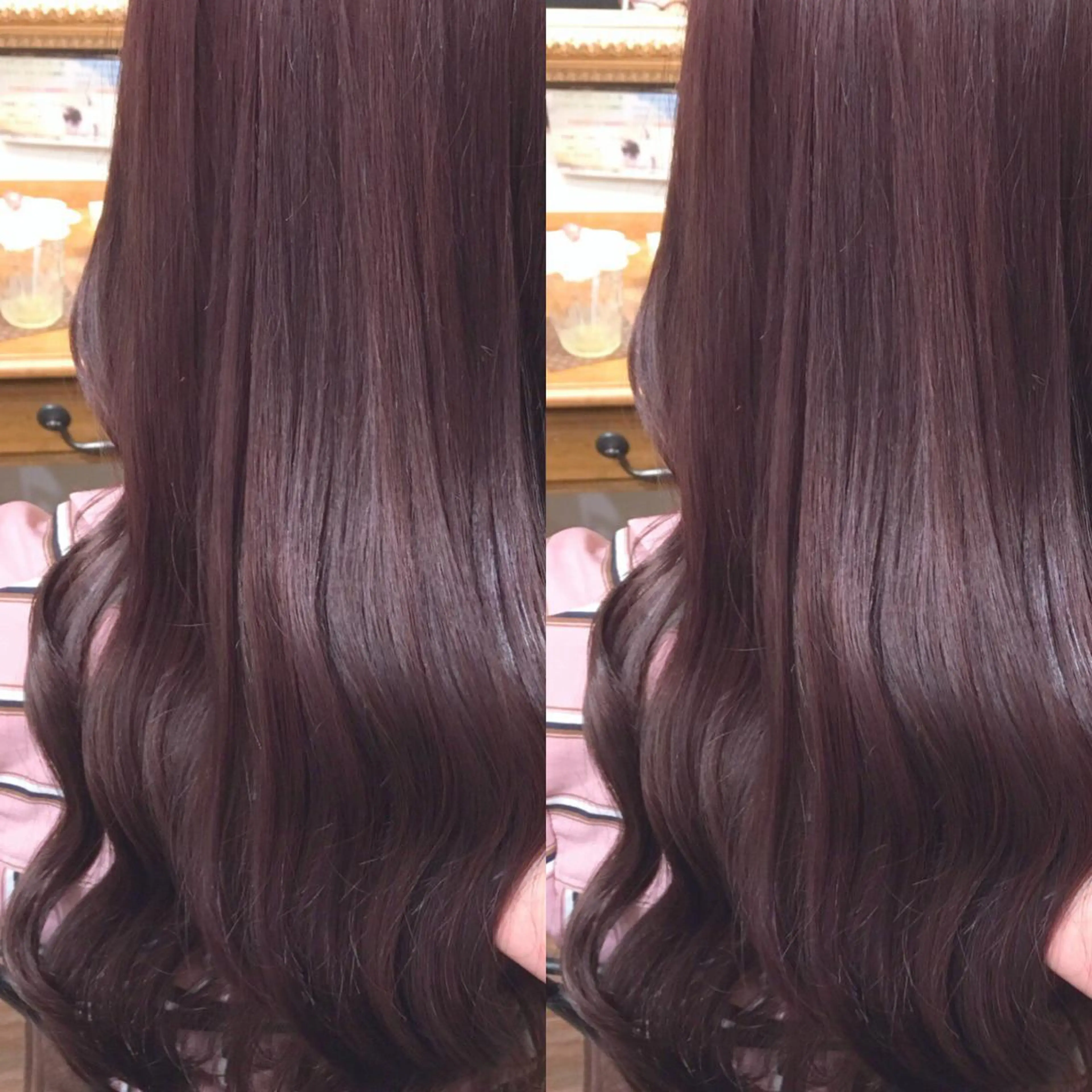 ロング カラー ヘアアレンジ バイオレットカラー ヨシンモリ As hair所属・柔らか垢抜けｶﾗｰと ｶｯﾄ🫧ASUKAのヘアスタイル