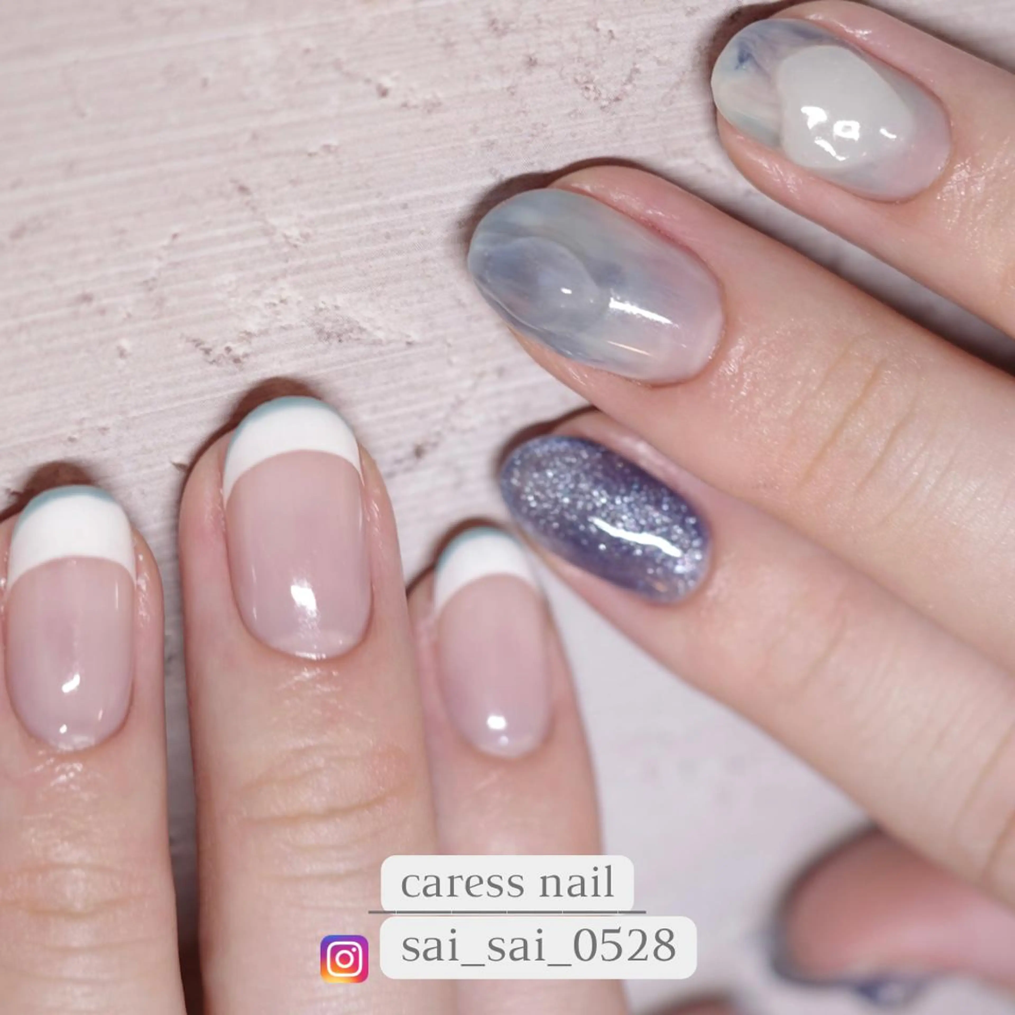 ネイル ハンドネイル caress nail カレスネイル 代々木上原所属・カレスネイル さいのネイルデザイン