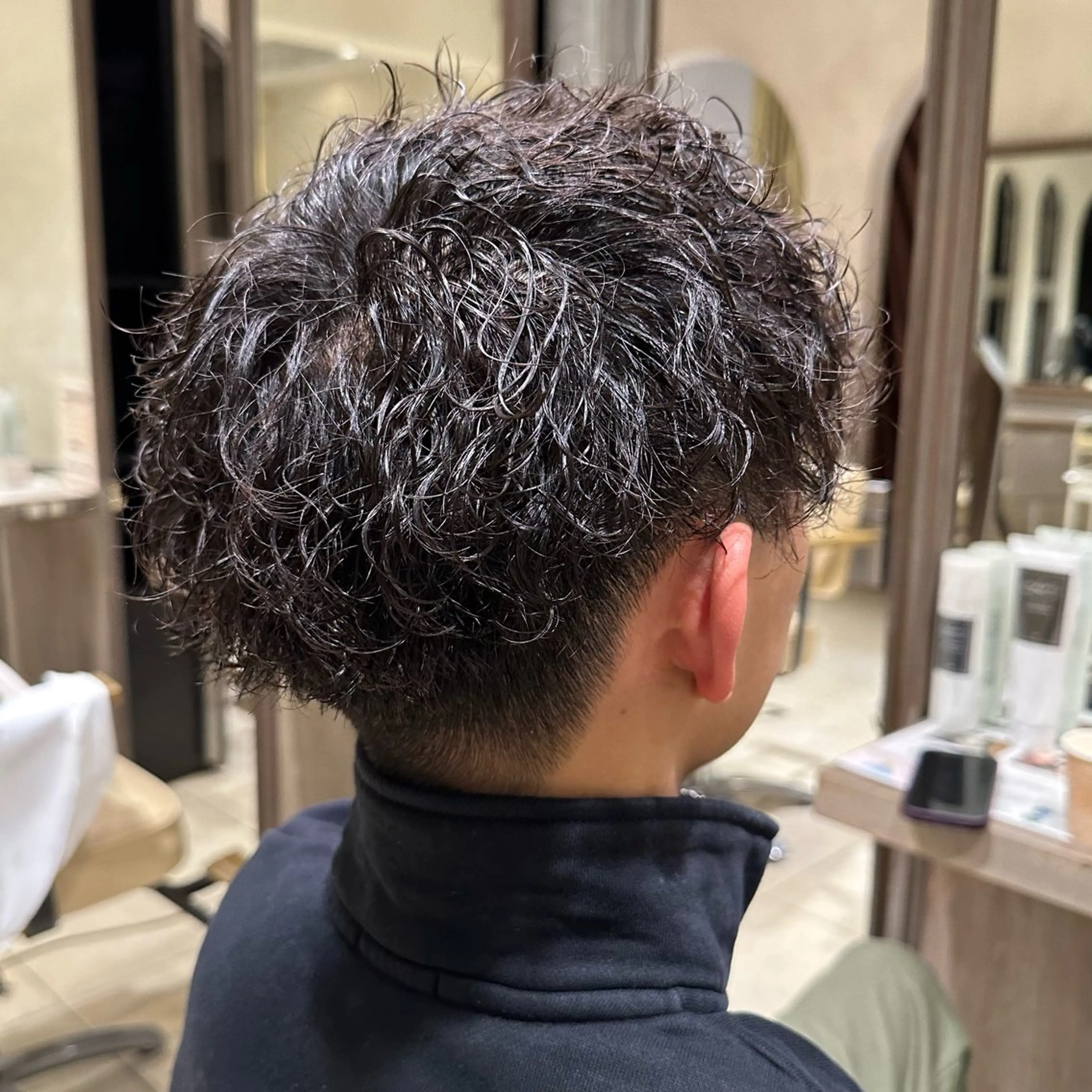 ショート パーマ メンズ カット パーマ トリートメント ヘッドスパ 【tocca茨木】 MOMOKAのヘアスタイル