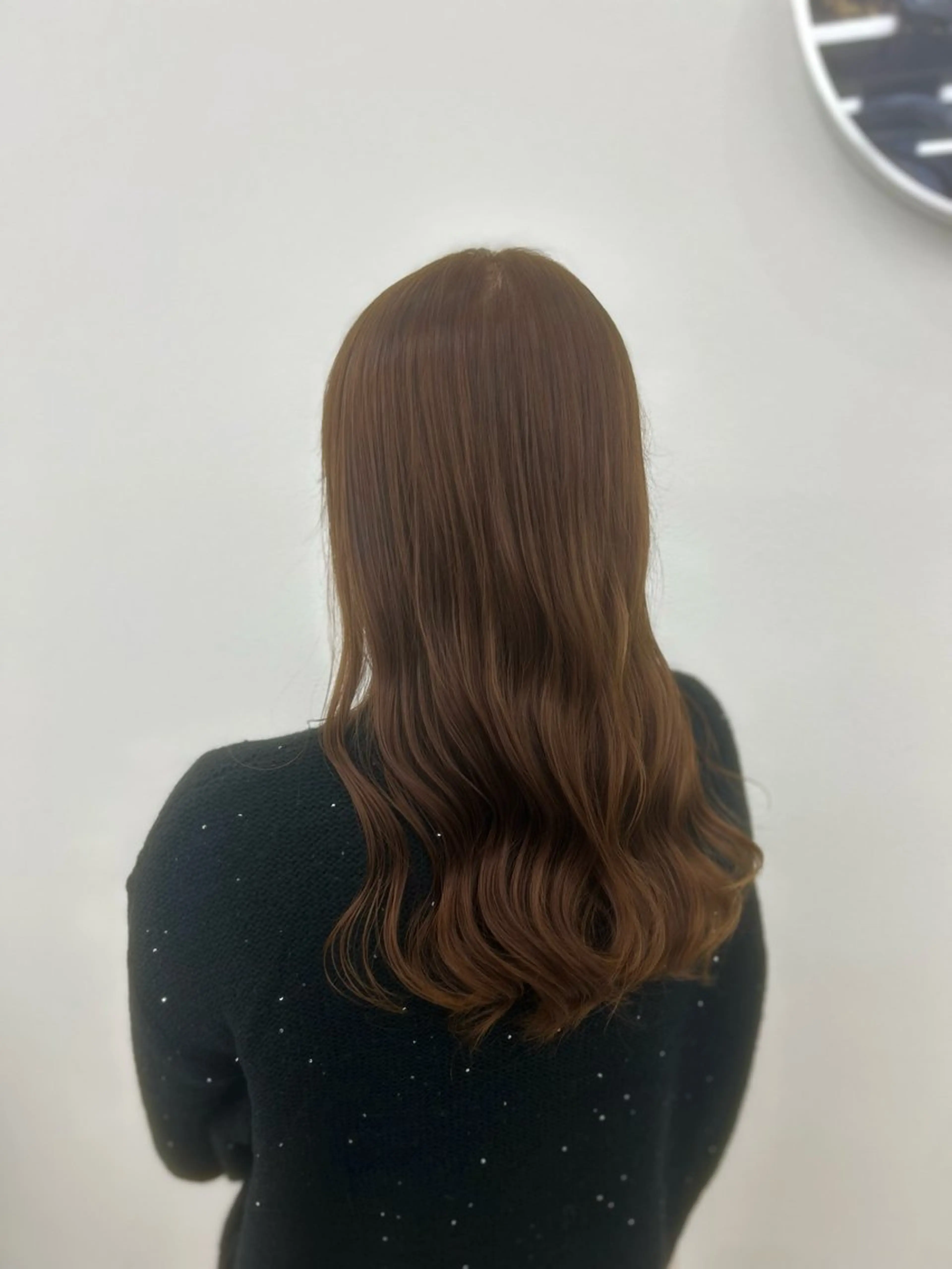 セミロング カラー ブラウンカラー キャラメルブラウン ヘアカラー トリートメント 田辺 愛莉のヘアスタイル