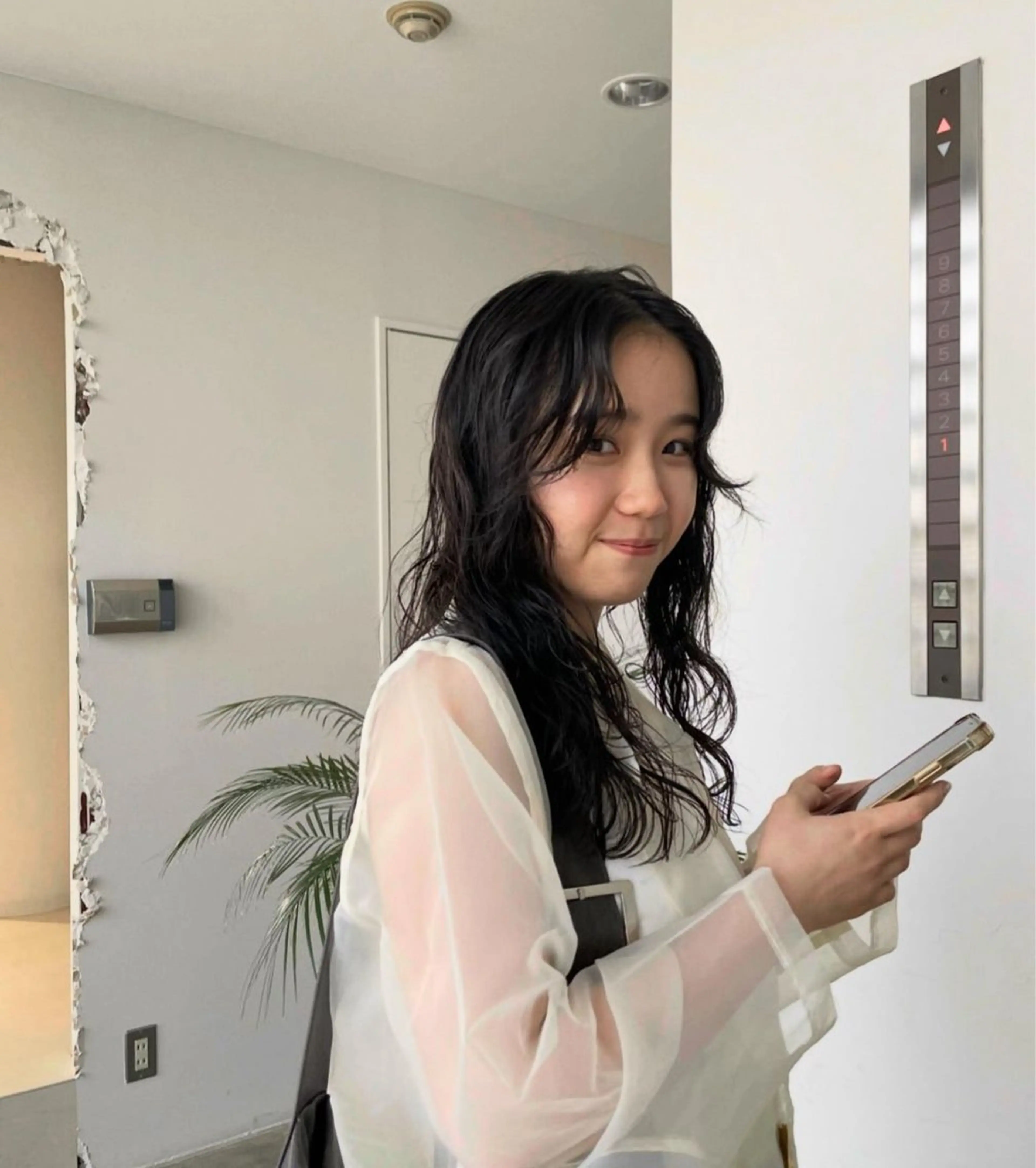 ロング カラー レイヤーカット ボブパーマNo.1のヘアスタイル