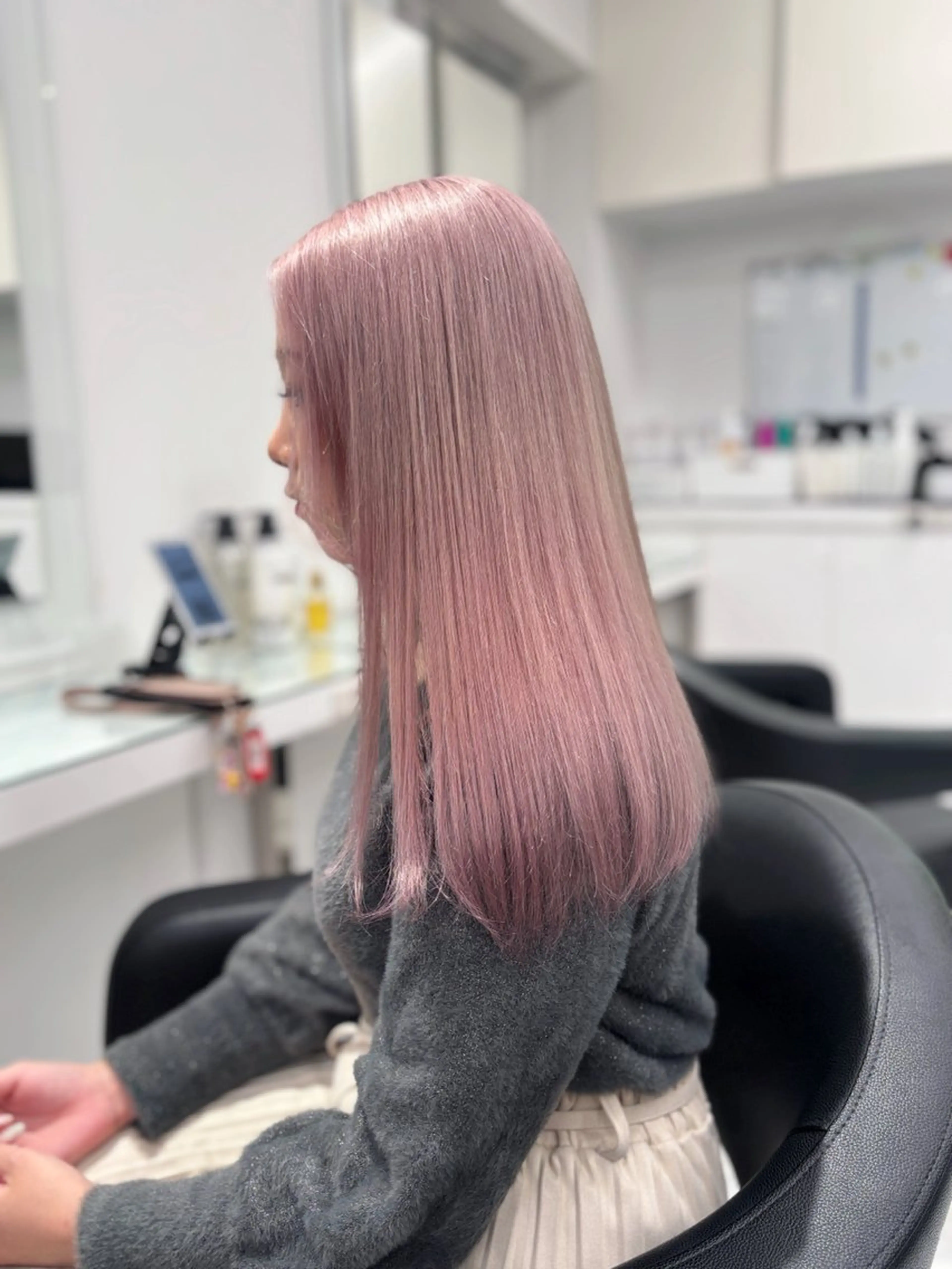 ロング カラー ヘアカラー トリートメント 💖ミルクティー💖 あかり💖のヘアスタイル