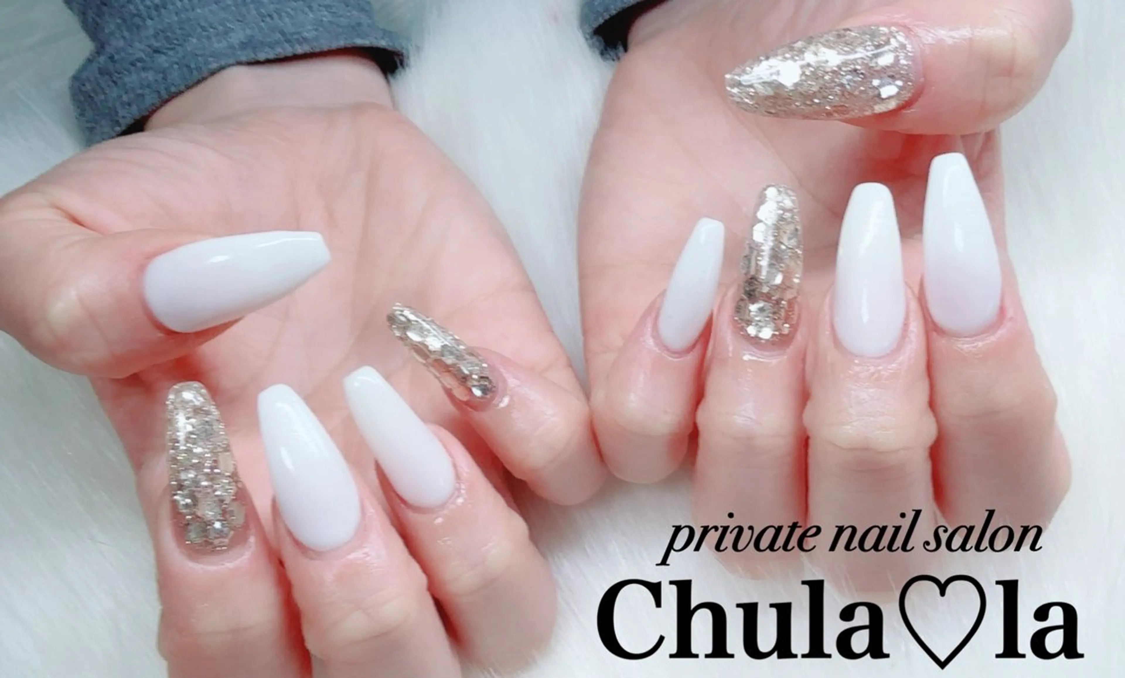 ネイル ラメ(グリッター) ハンドネイル Chula♡la 豊見城市高安のネイルデザイン