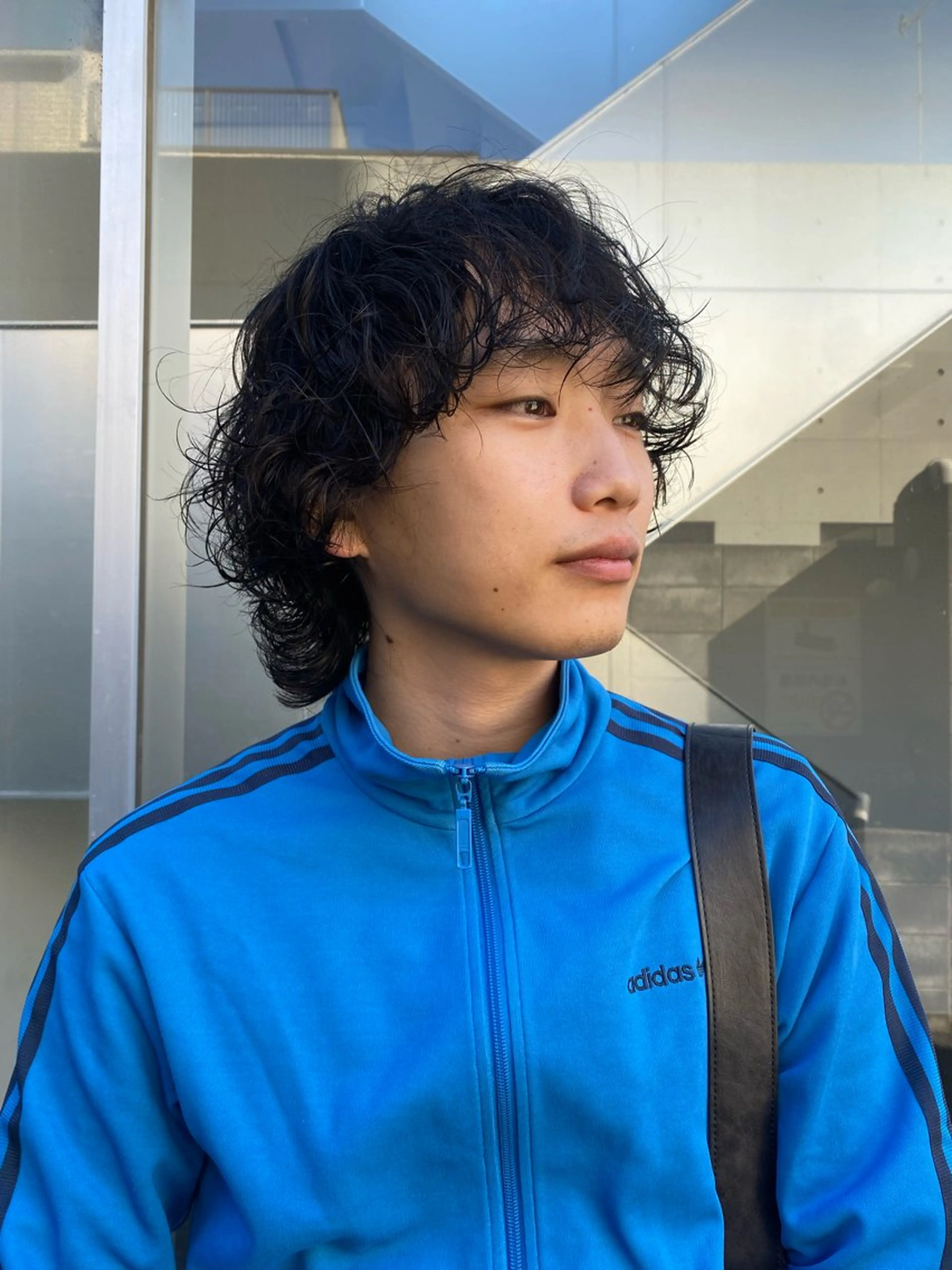 ミディアム パーマ メンズ カット パーマ メンズ得意です💥 ハユカといいます❗️のヘアスタイル