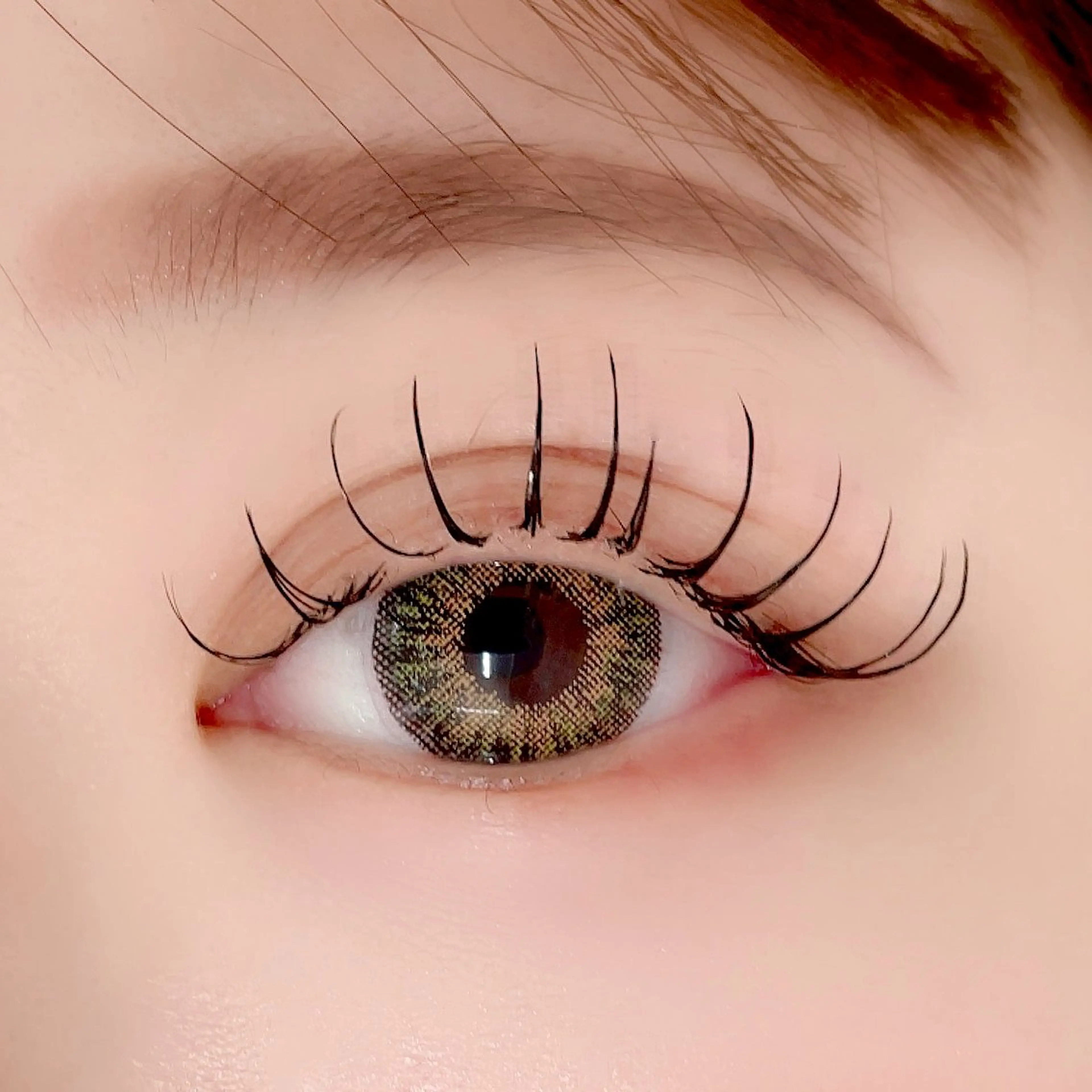 マツエク・マツパ 束感まつ毛 Dカール フラットラッシュ セクシー Morganite 🦋 ÿui 🦋のマツエク・マツパデザイン