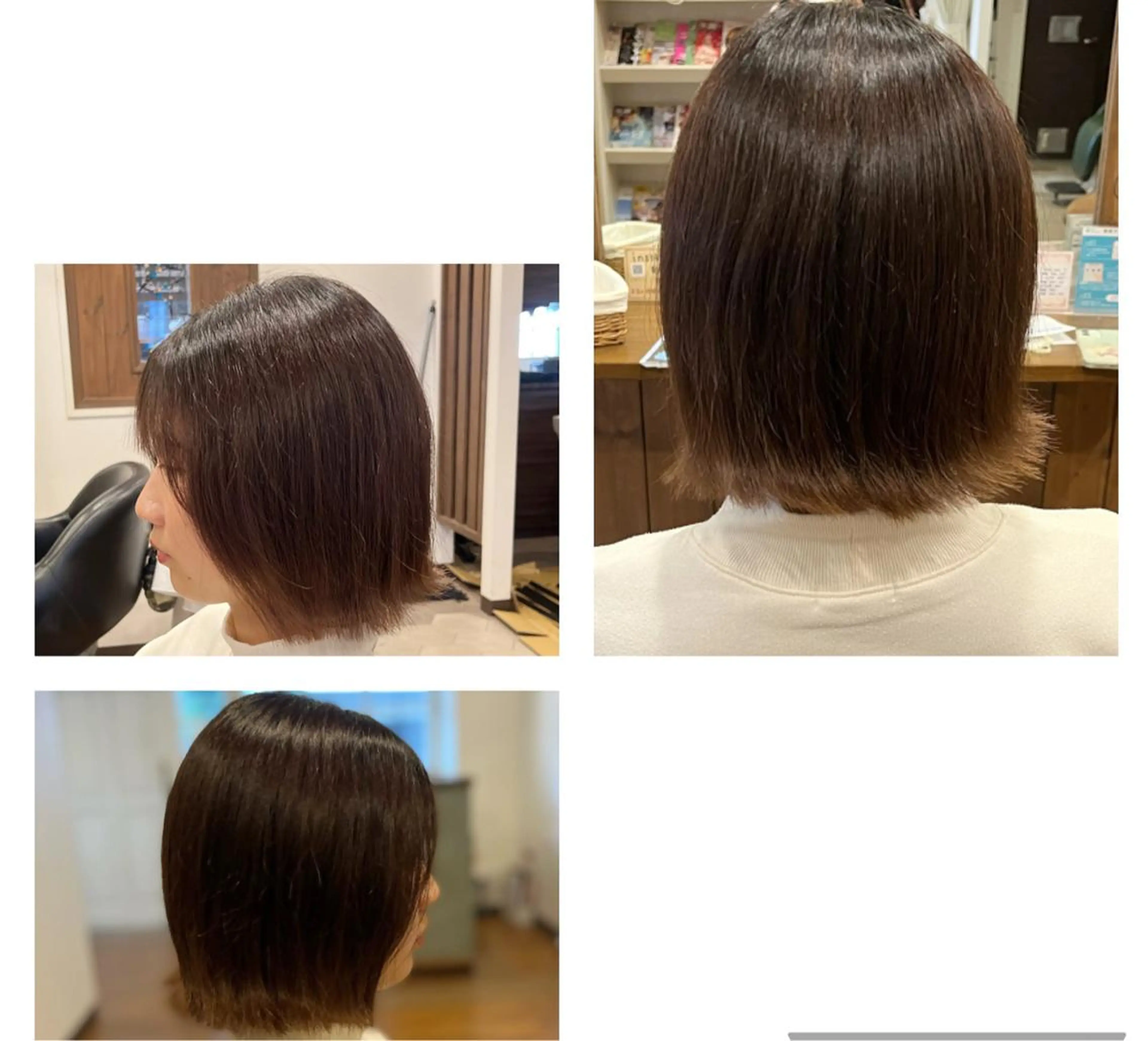 ミディアム ボブ 外ハネヘア 馬場 麻奈美のヘアスタイル