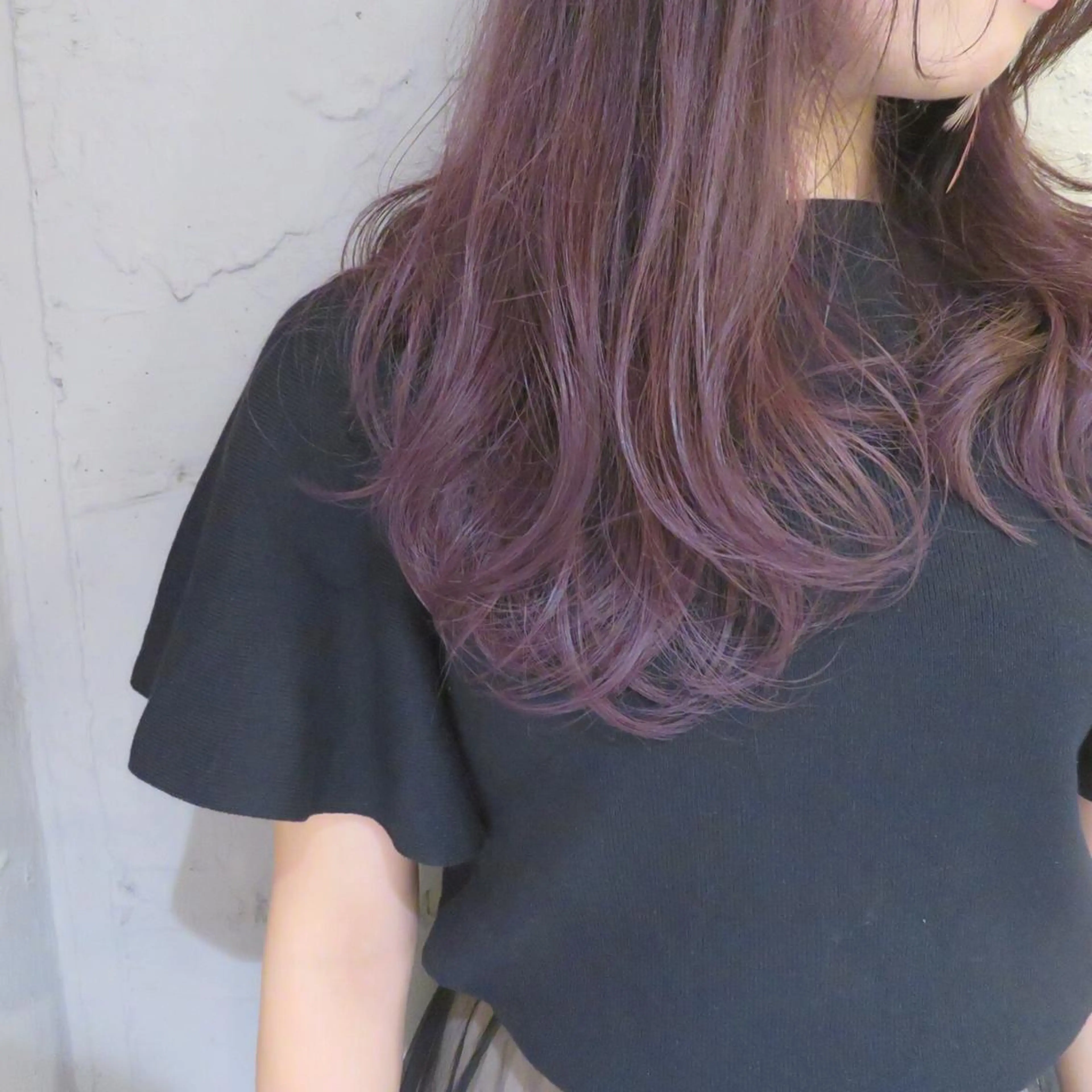 ショート ミディアム セミロング カラー ヘアアレンジ アッシュ ブルーカラー レイヤーカット BLend 渋谷のヘアスタイル