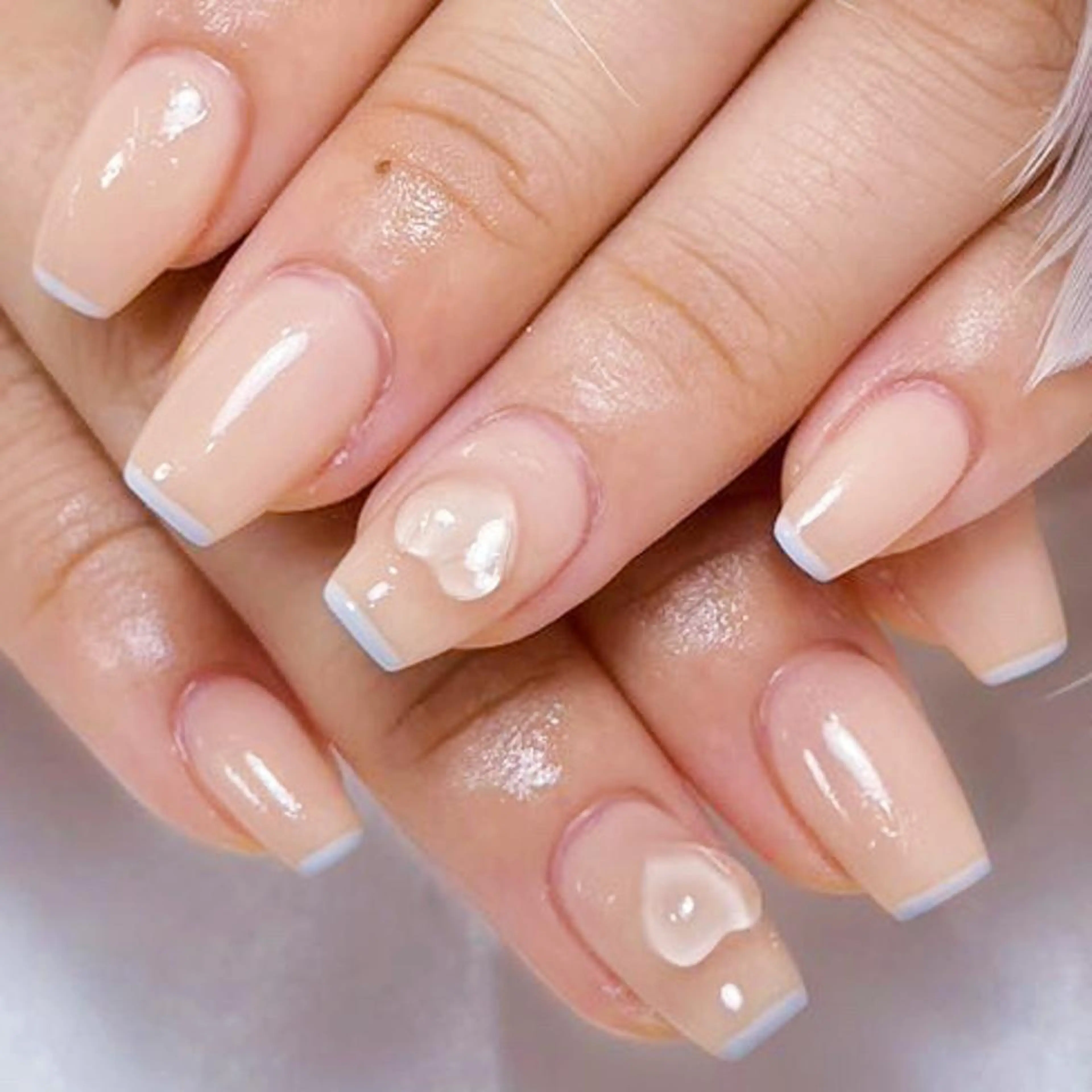 ネイル アートネイル オーロラネイル ガーリー キラキラネイル 韓国ネイル ハンドネイル DIAMOND 💅のネイルデザイン