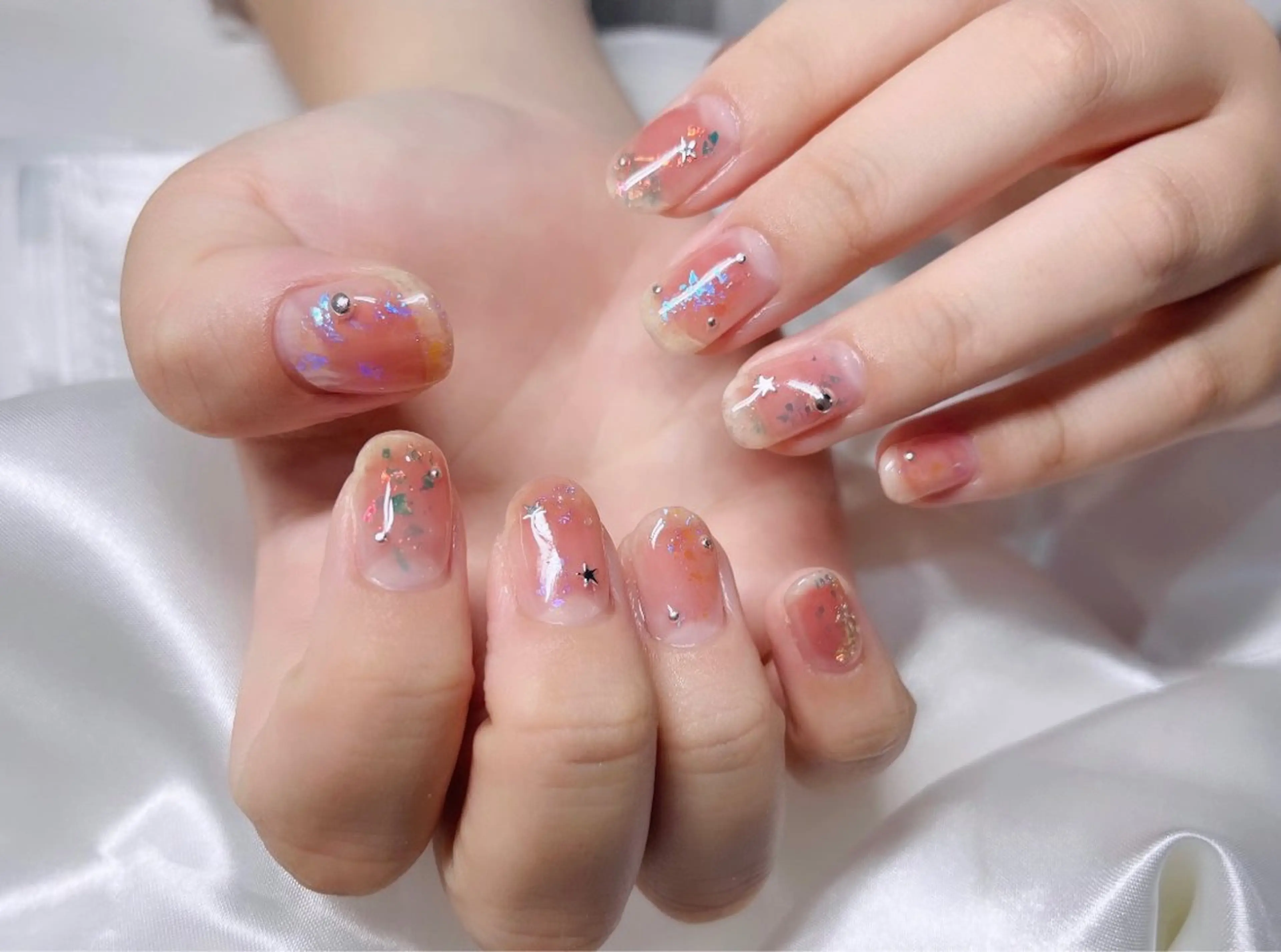 ネイル チークネイル ハンドネイル HazeGrass NAILのネイルデザイン