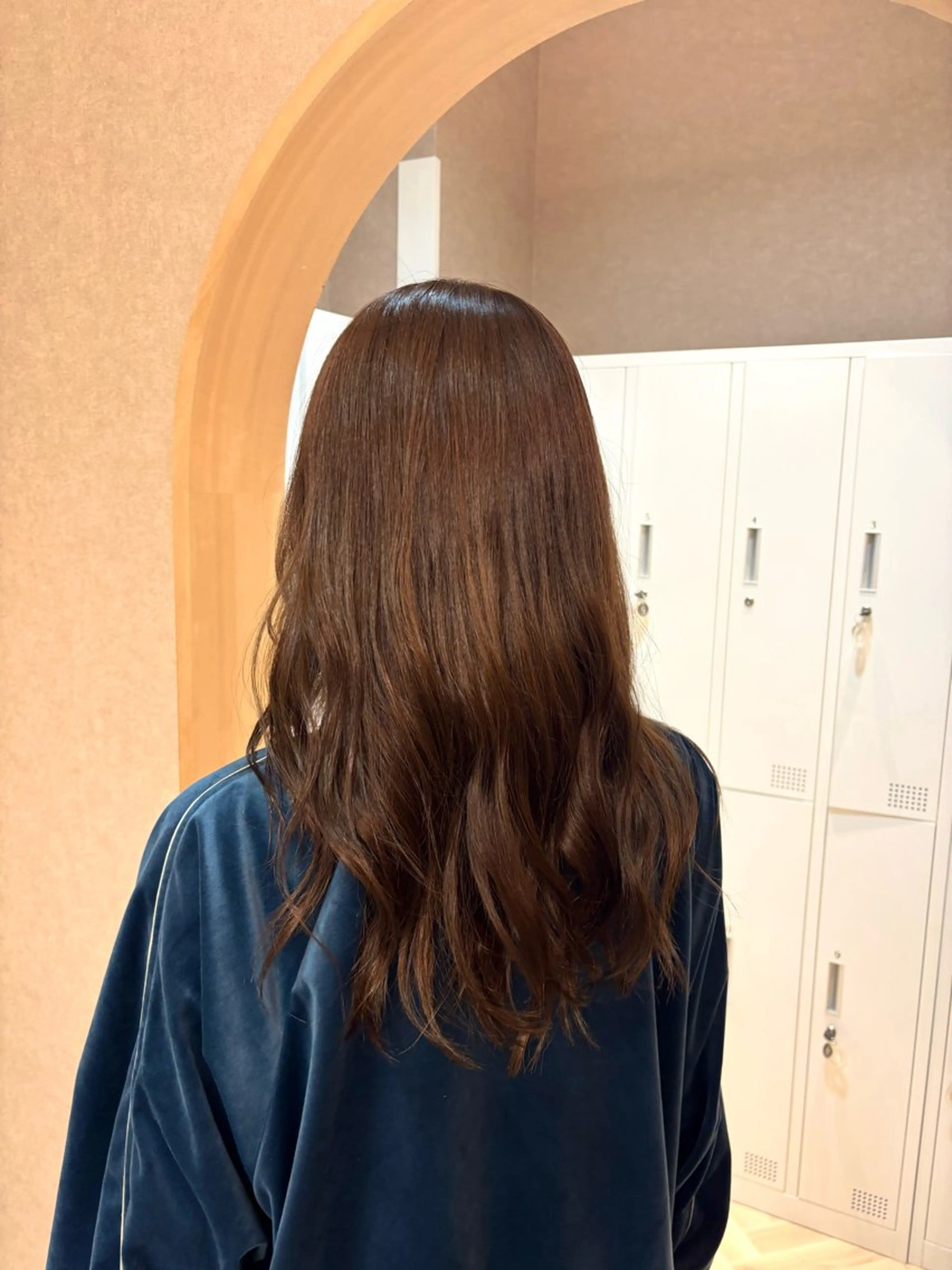 セミロング ヘアカラー トリートメント 透明感カラー🤎/ ツヤカラー/さくらのヘアスタイル