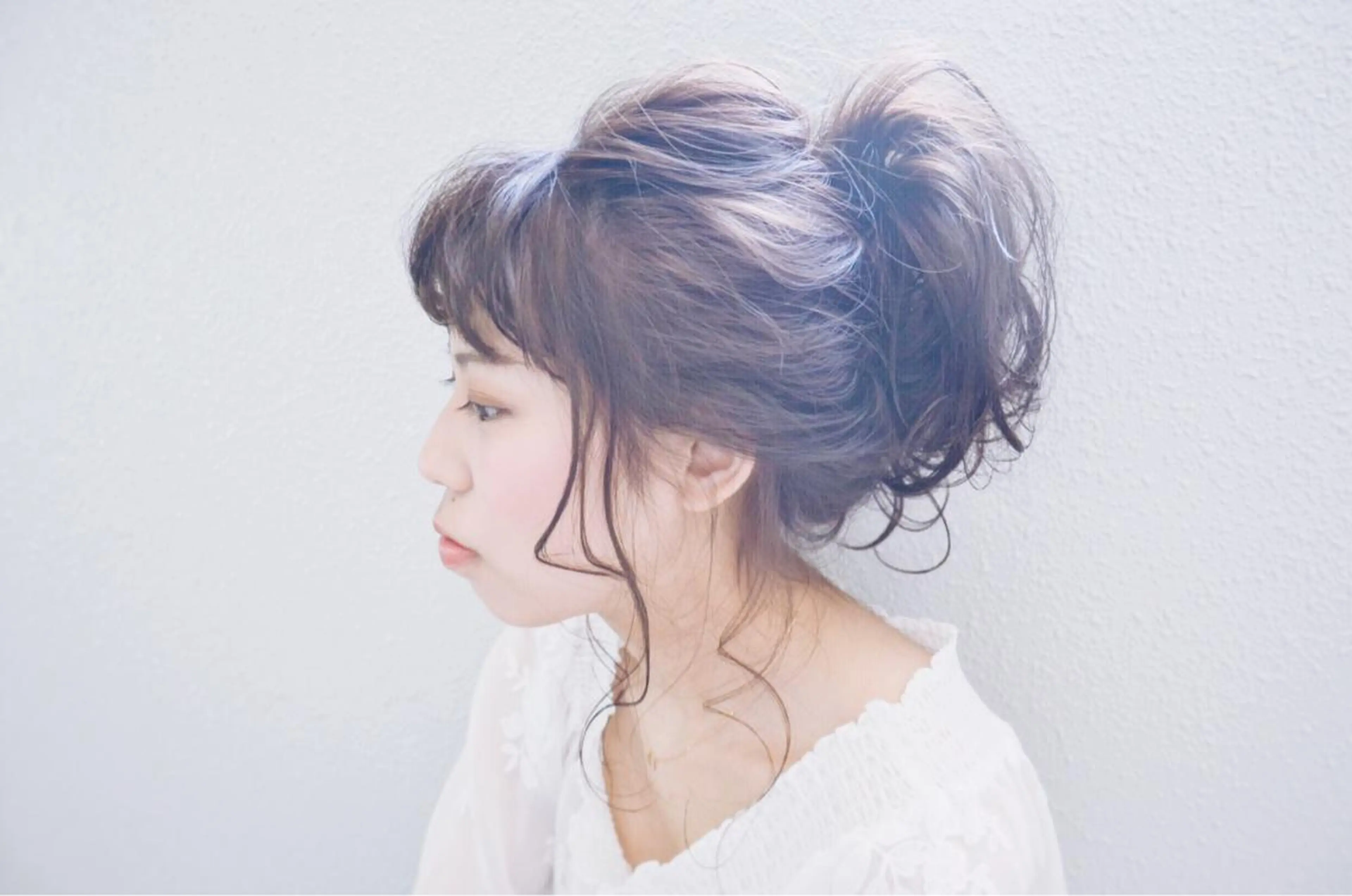 セミロング カラー パーマ ヘアアレンジ お団子ヘア sketcH.所属・中村 ダイスケのその他イメージ