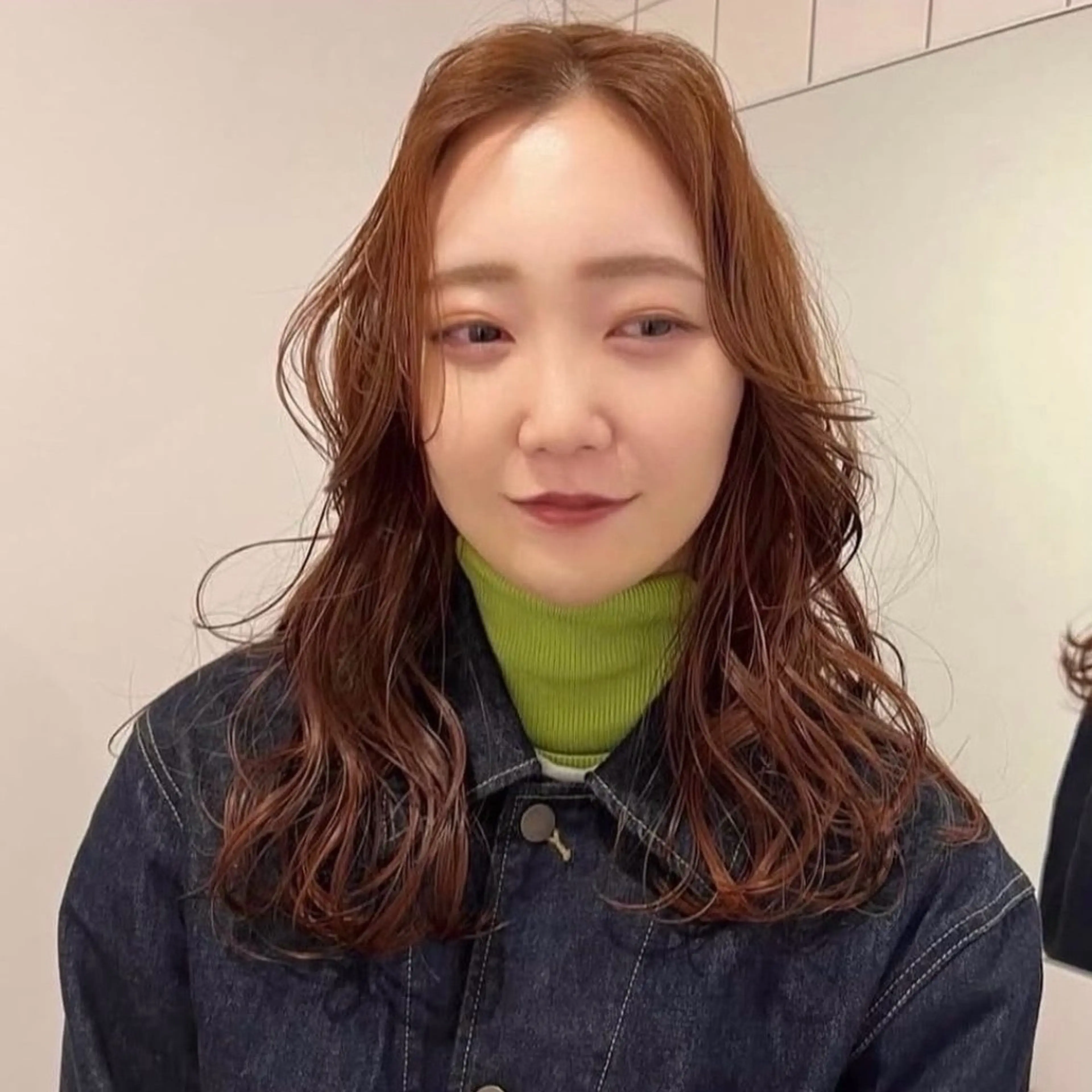 ロング カラー ブラウンカラー オレンジ オレンジブラウン ヘアカラー arisa/暖色 /伏見/レイヤーのヘアスタイル