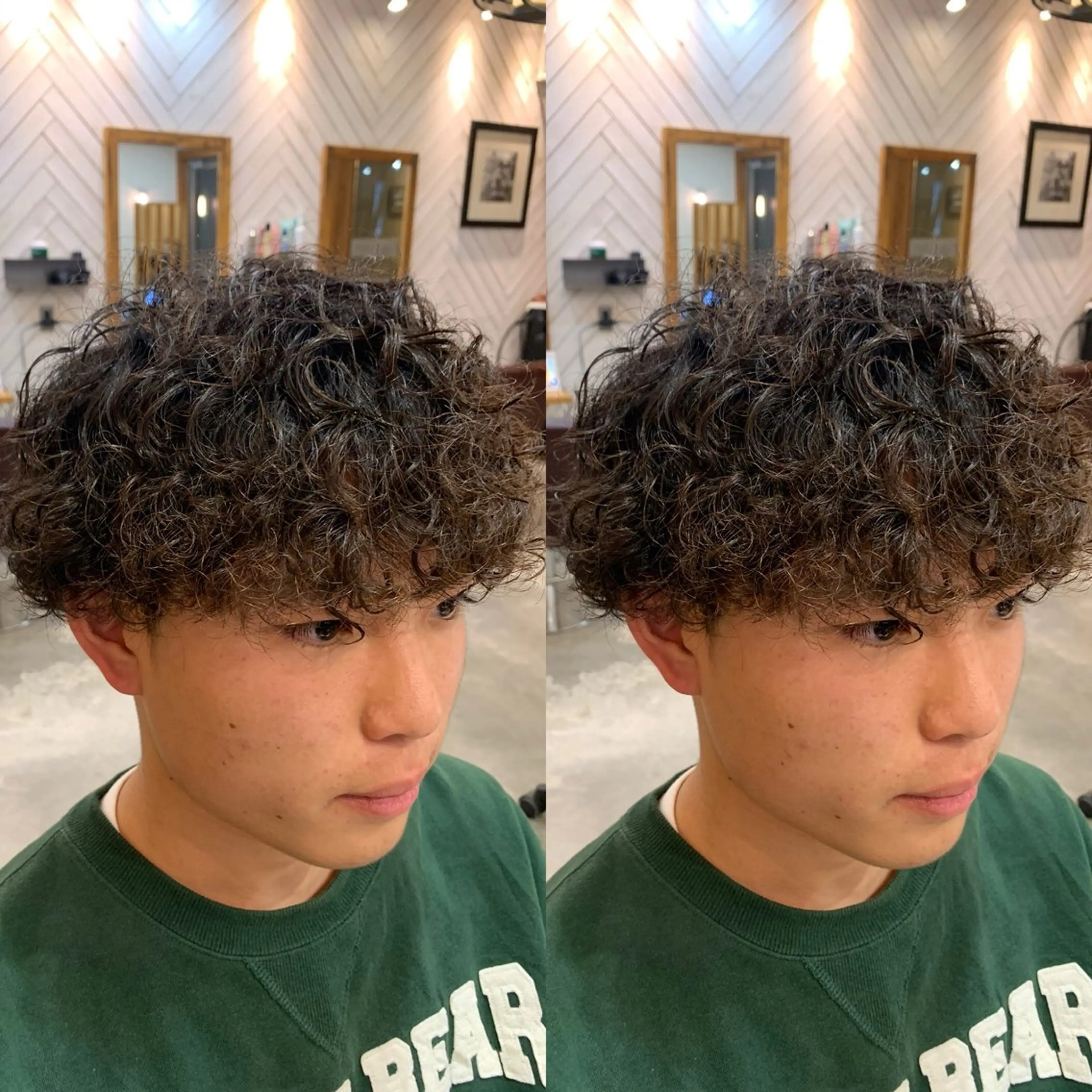 ショート パーマ メンズ カット パーマ トリートメント ヘッドスパ メンズパーマ/艶 モテカラー/福井悟朗のヘアスタイル