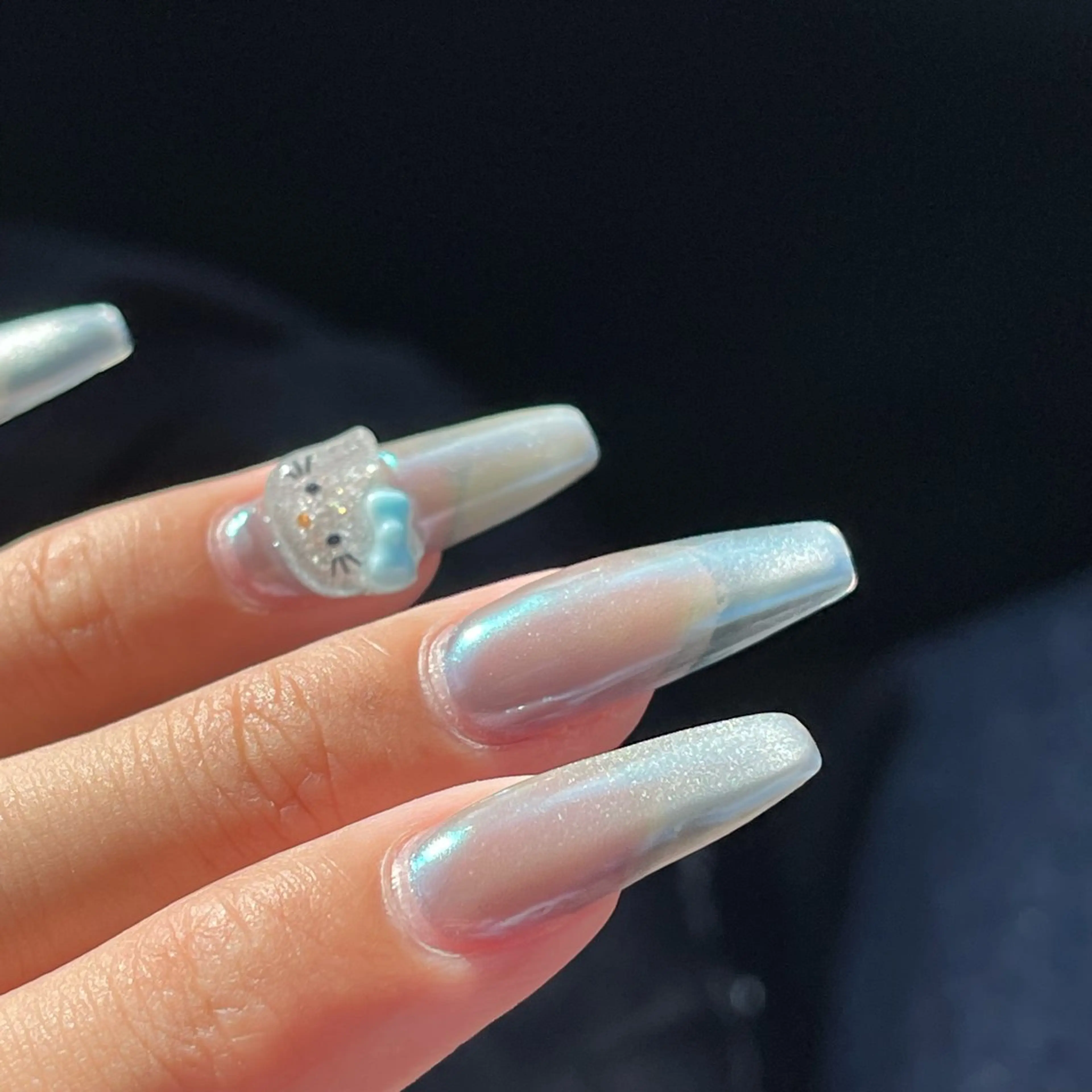 ネイル アートネイル 長さ出し マグネットネイル 持ち込み ハンドネイル RE SALONのネイルデザイン