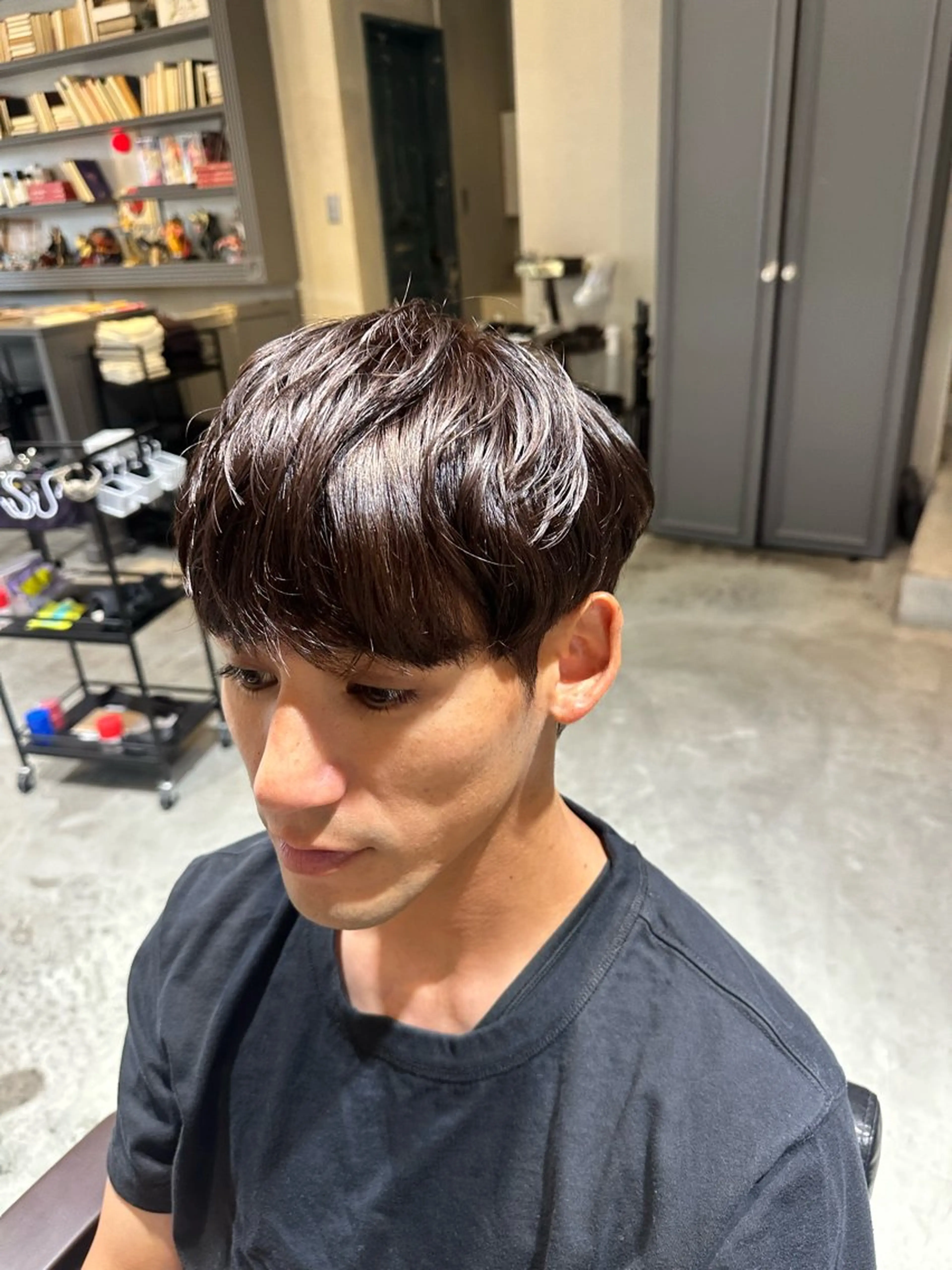 カラー メンズ アッシュ ダークアッシュ HANGOUT所属・HANGOUT /松本大輝のヘアスタイル