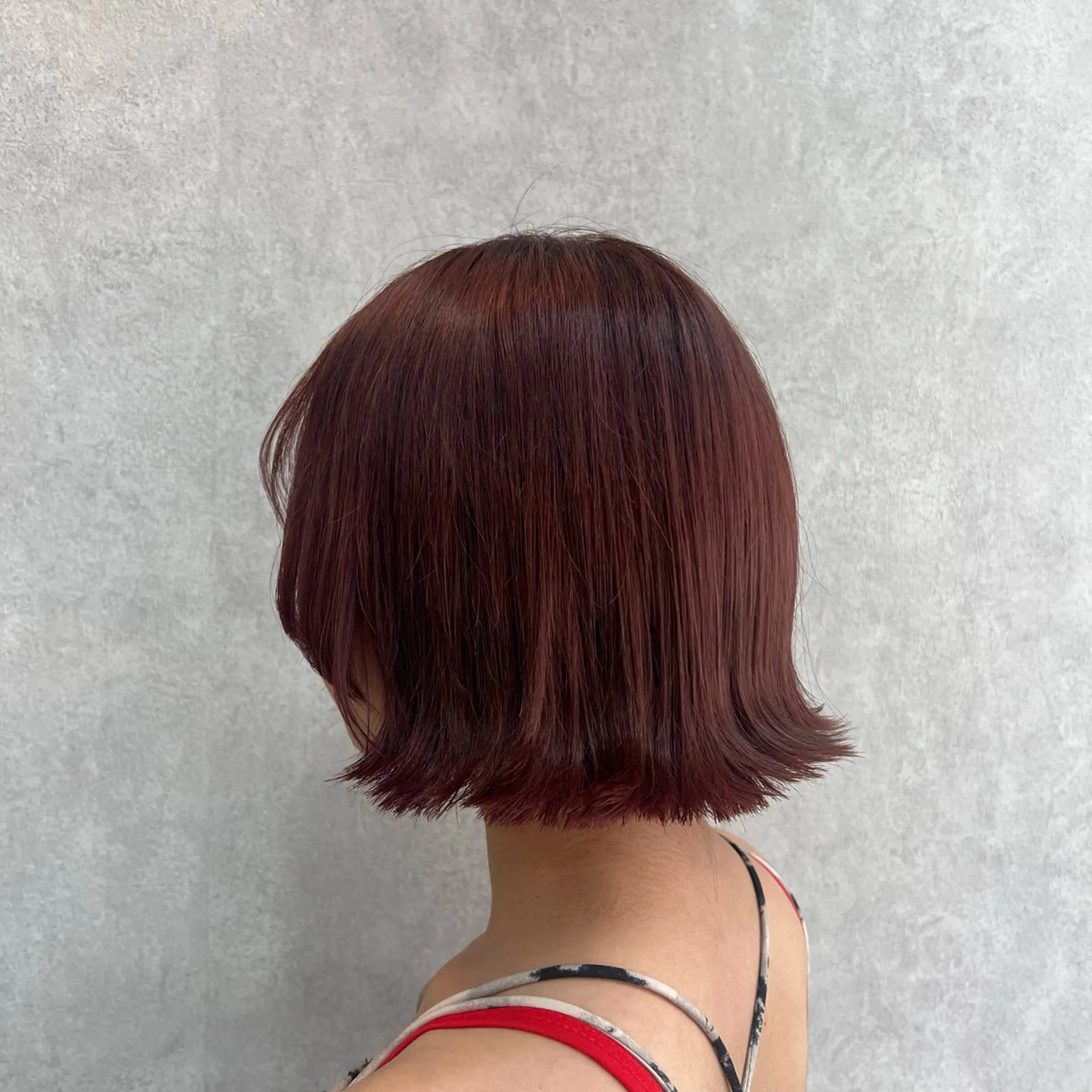 ミディアム ボブ 顔まわりレイヤー 顔周りカット レイヤーカット 松本 心雪🌱‬のヘアスタイル