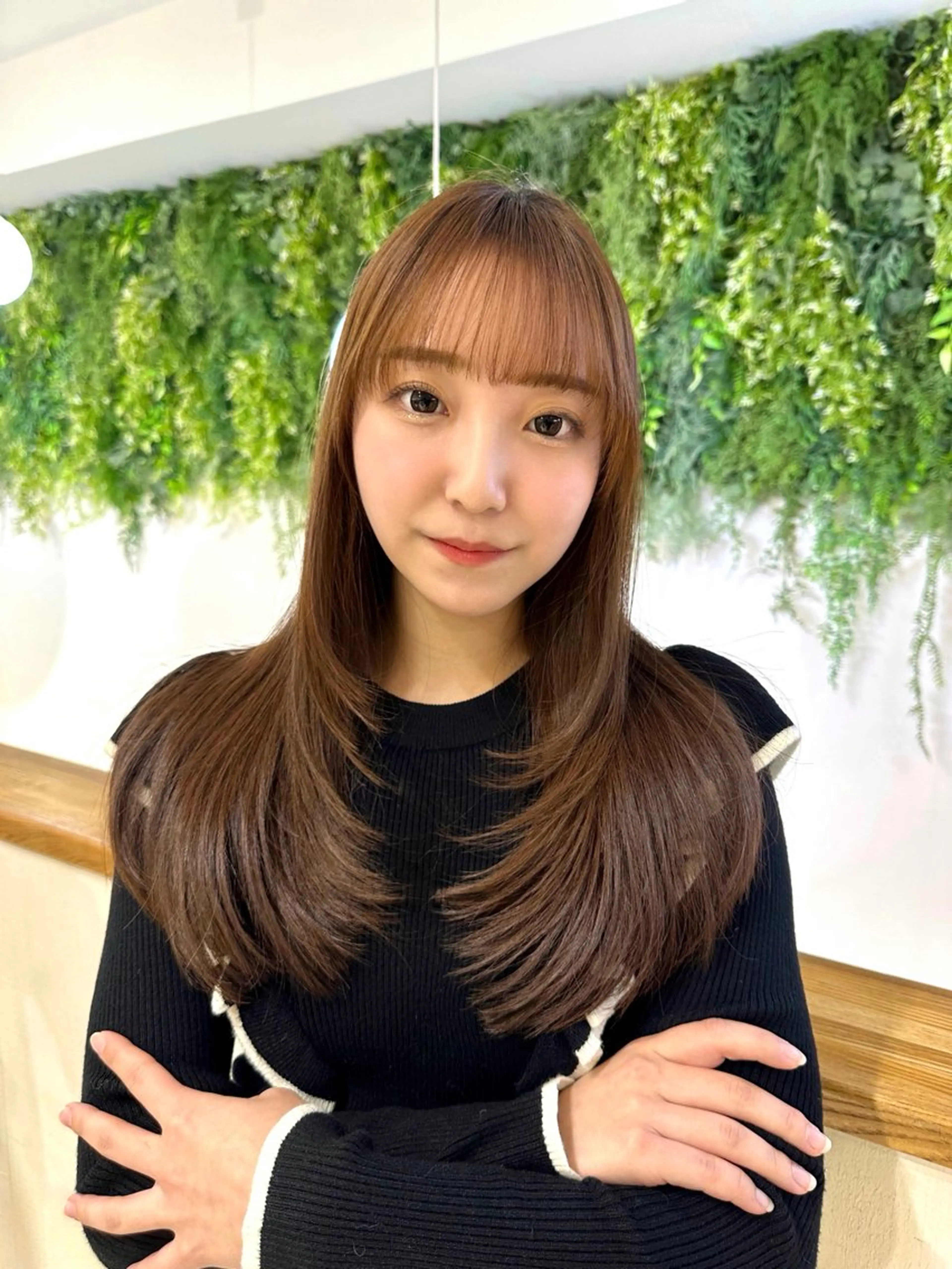 ロング カラー ハイレイヤー レイヤーカット ロング レイヤー/韓国ヘア /顔周り/大久保貴之のヘアスタイル