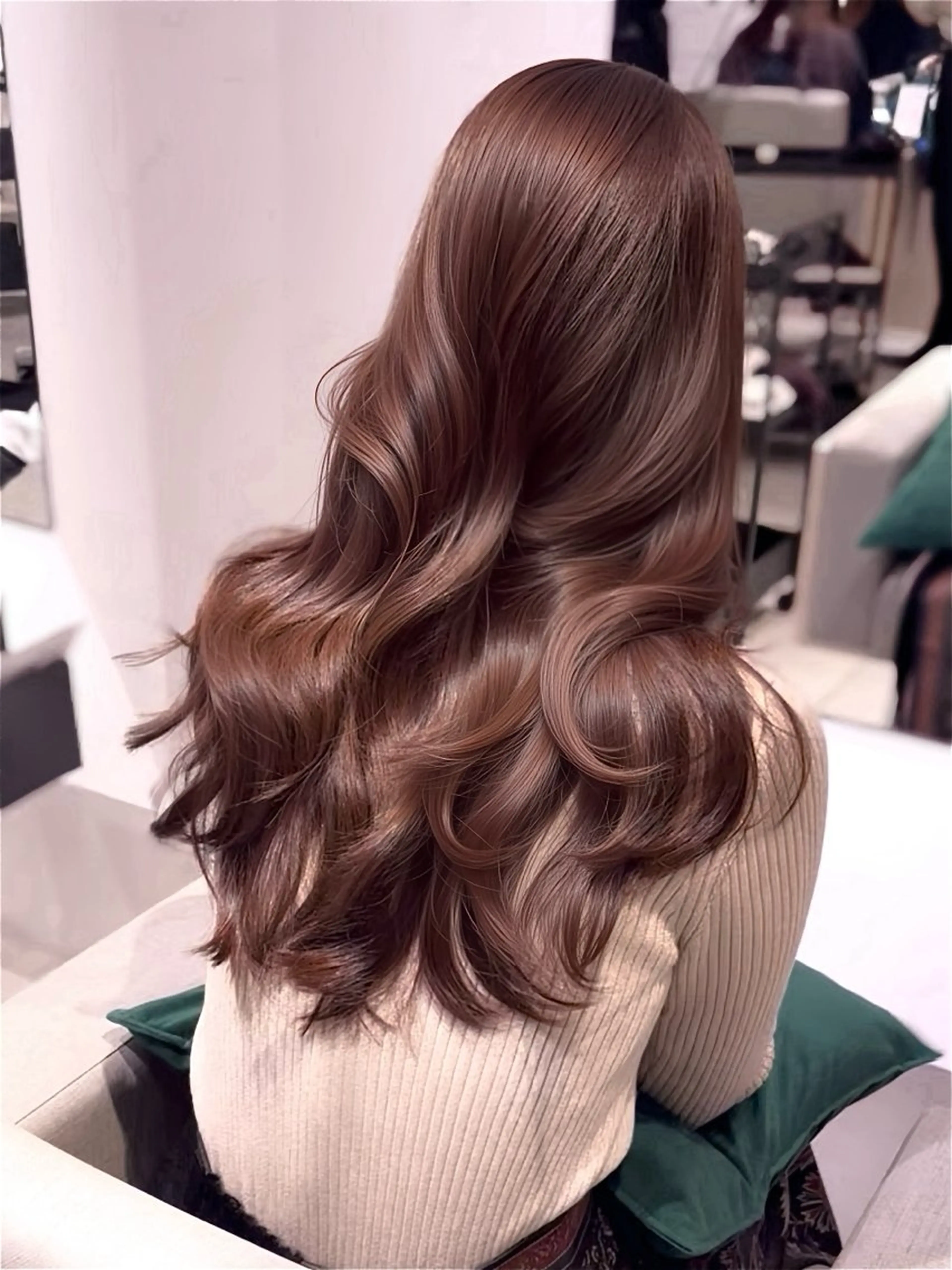 ロング カラー 韓国風ヘア レイヤーカット ヘアカラー トリートメント 銀座/韓国レイヤー/ 艶カラー🍓原田侑依のヘアスタイル