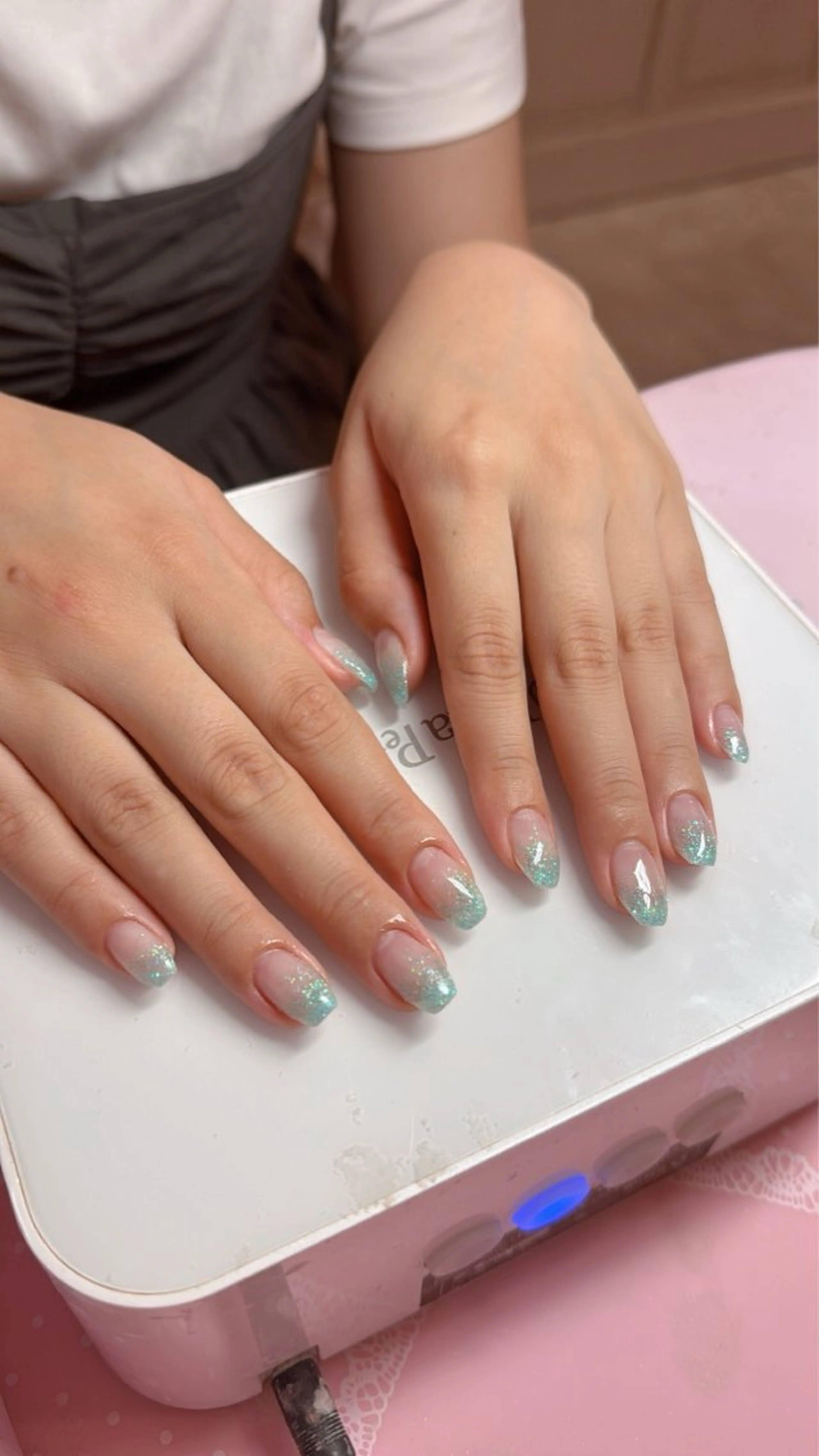 ネイル グラデーション ラメ(グリッター) ラメグラデーション Kitty高崎店Jr ほのかのネイルデザイン