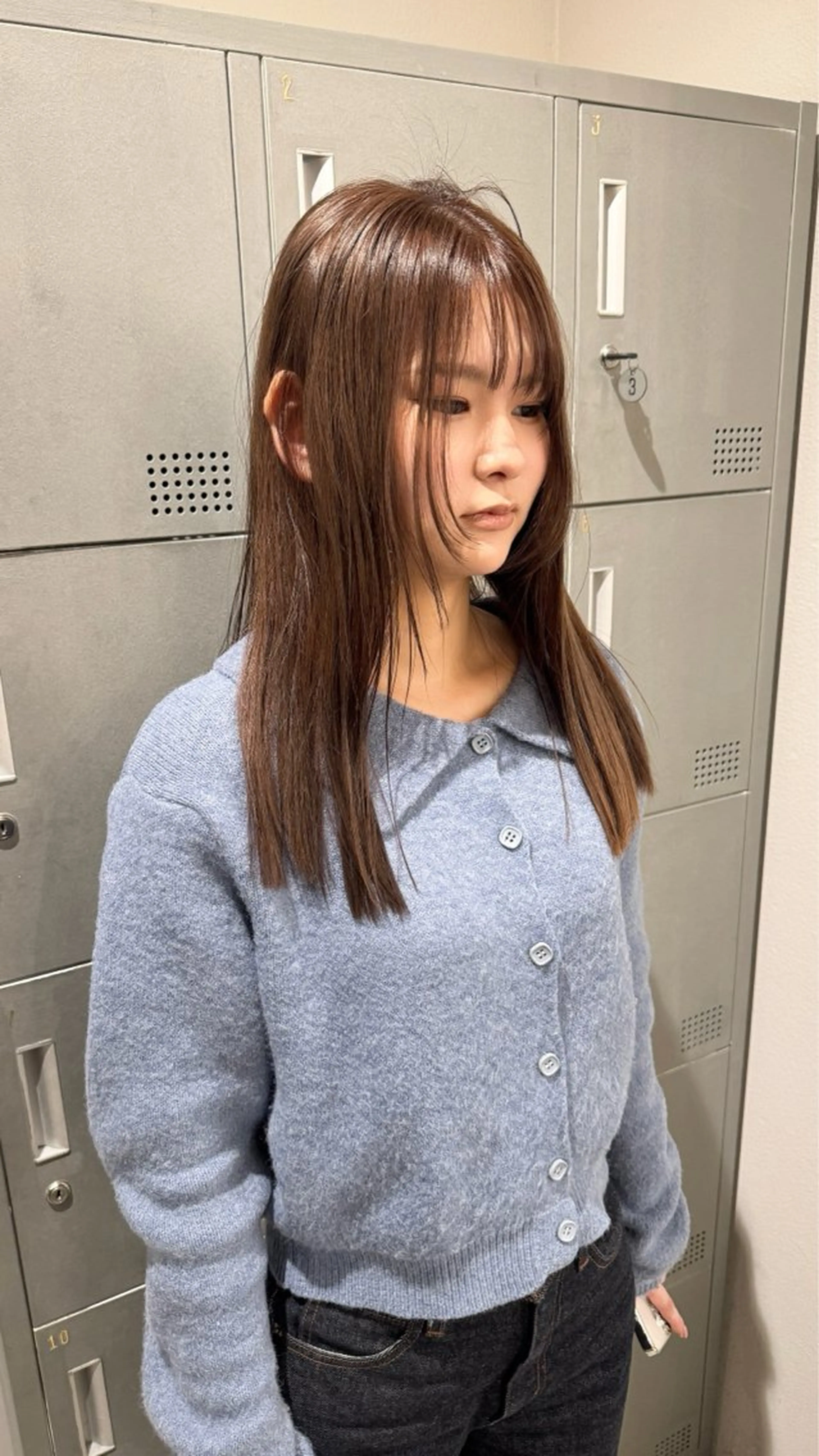 セミロング カット ヘアカラー 【天満1艶髪】潤艶/ 髪質改善🌹釣本竜哉のヘアスタイル