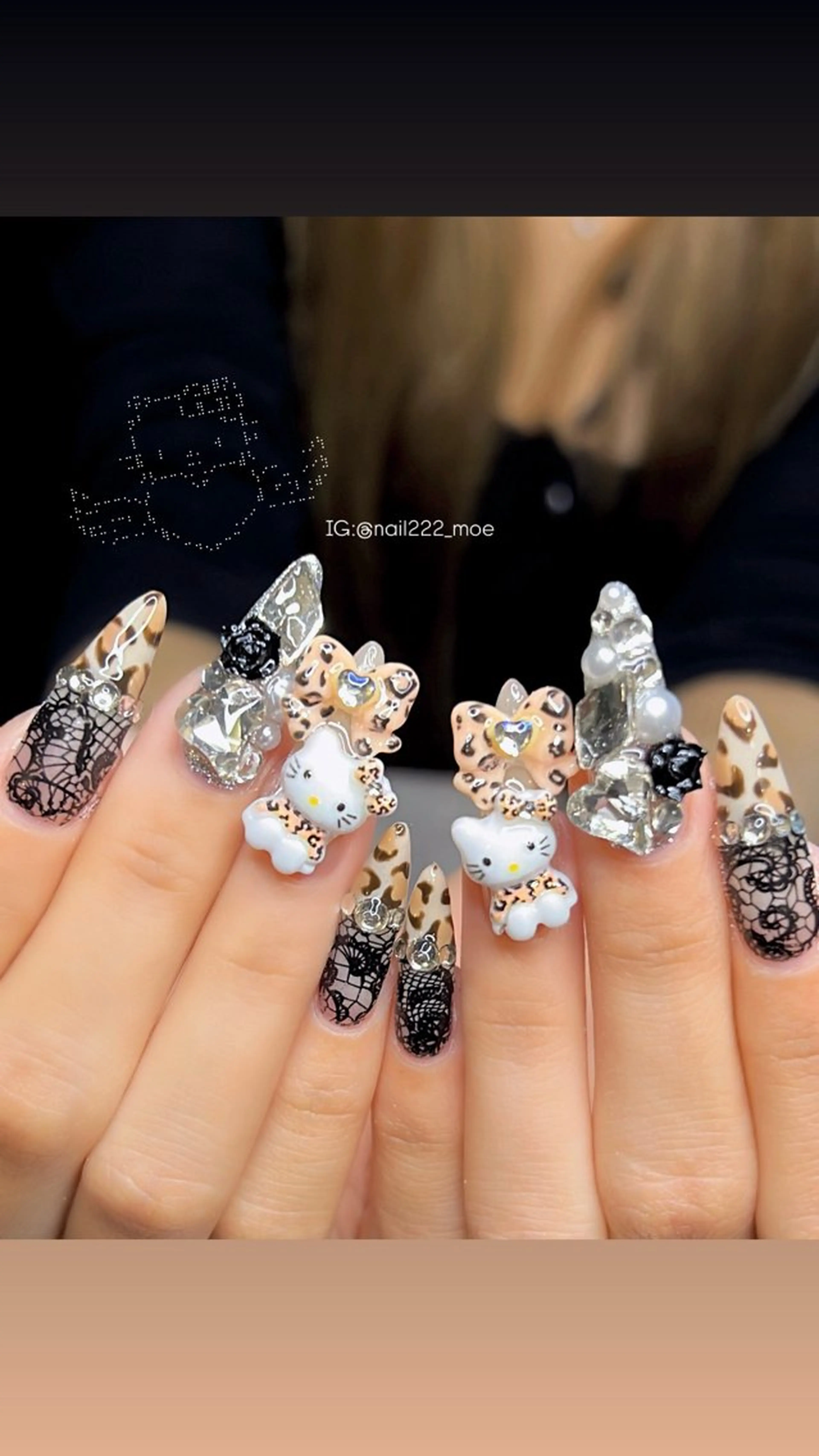 ネイル アニマル柄 ハンドネイル ⟡.*222⋰˚☆ MöEのネイルデザイン