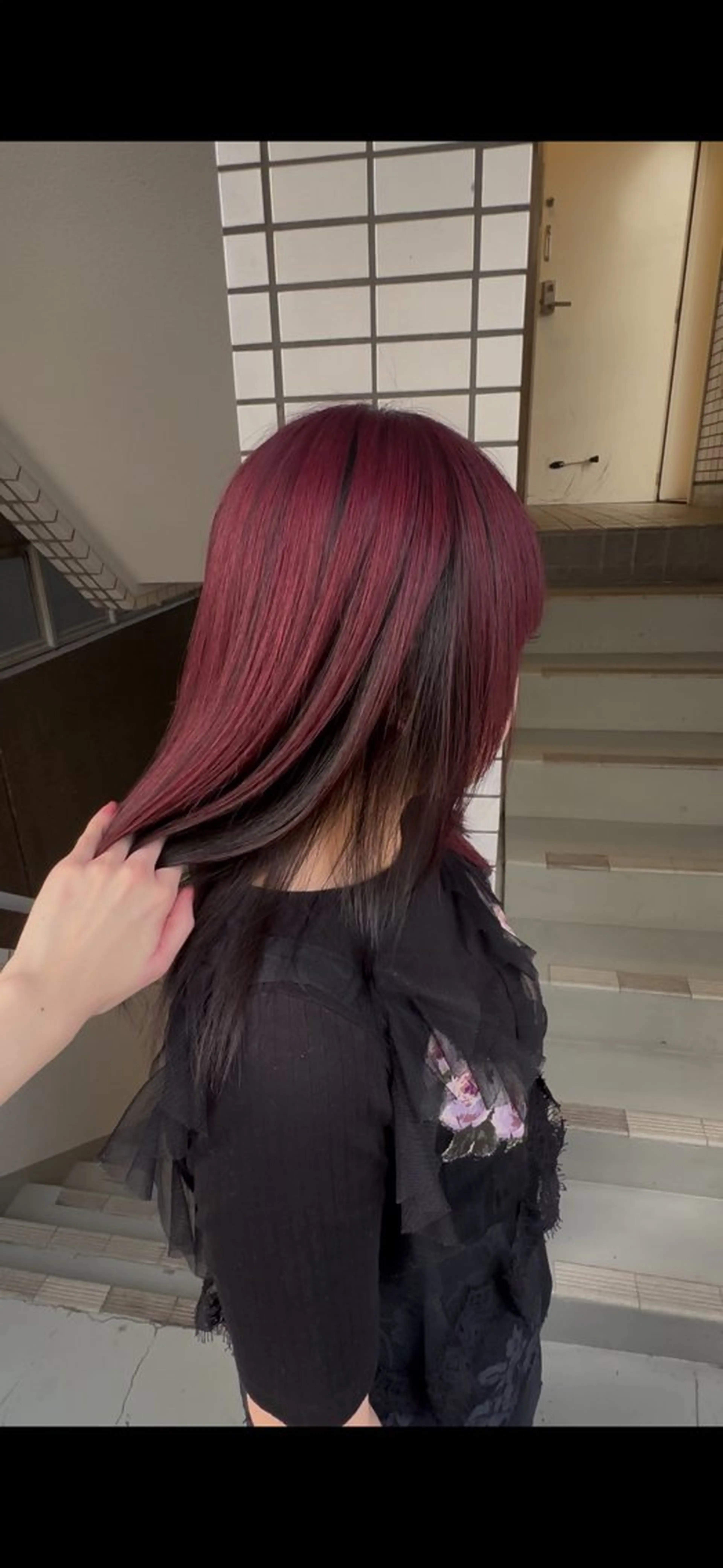 ブリーチ+アンブレラカラー（部分ブリーチ）の写真