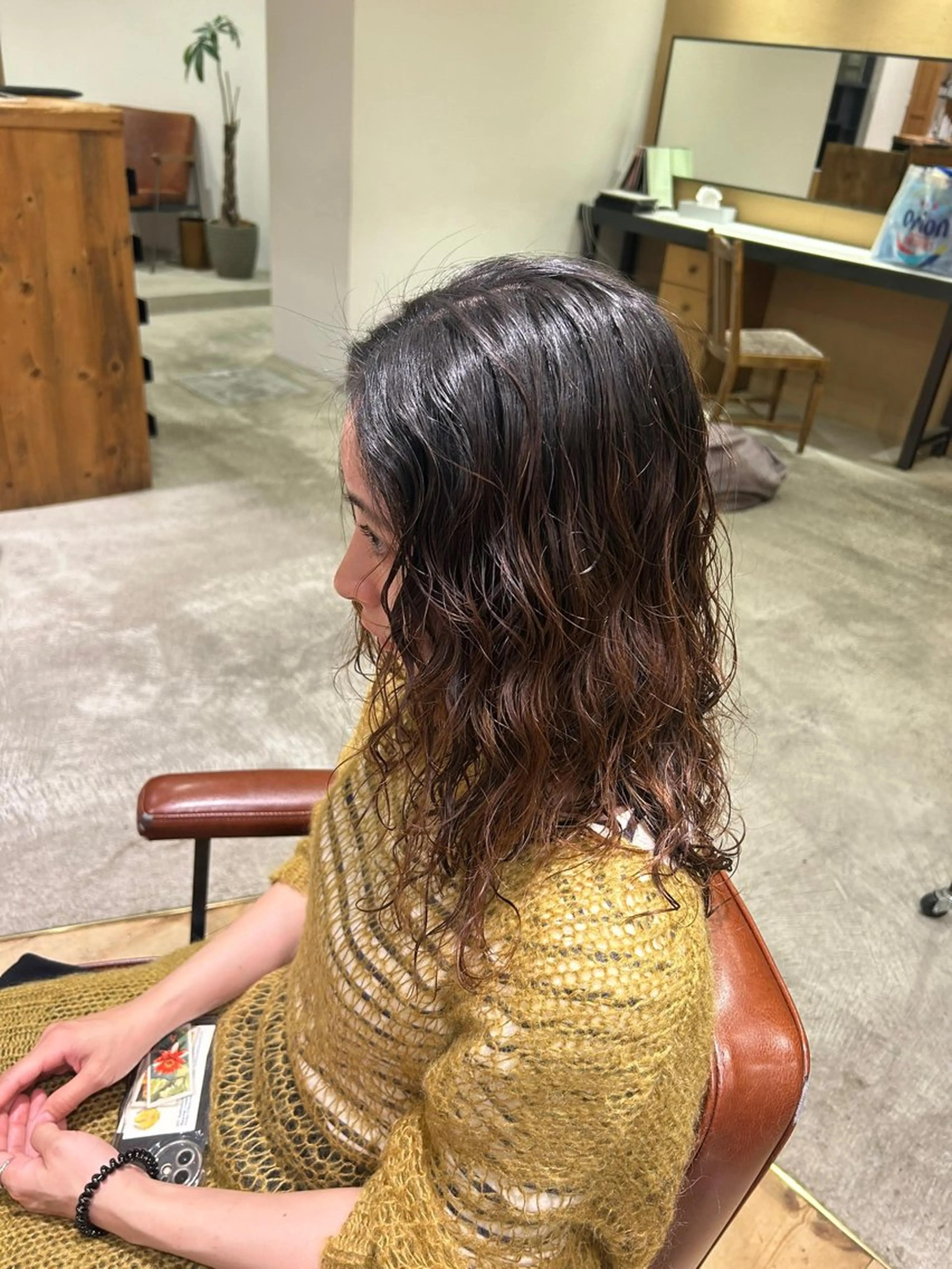 ミディアム パーマ ミディアムパーマ カット パーマ Lumier de mashu所属・nana/ボブ/ レイヤー/メンズのヘアスタイル