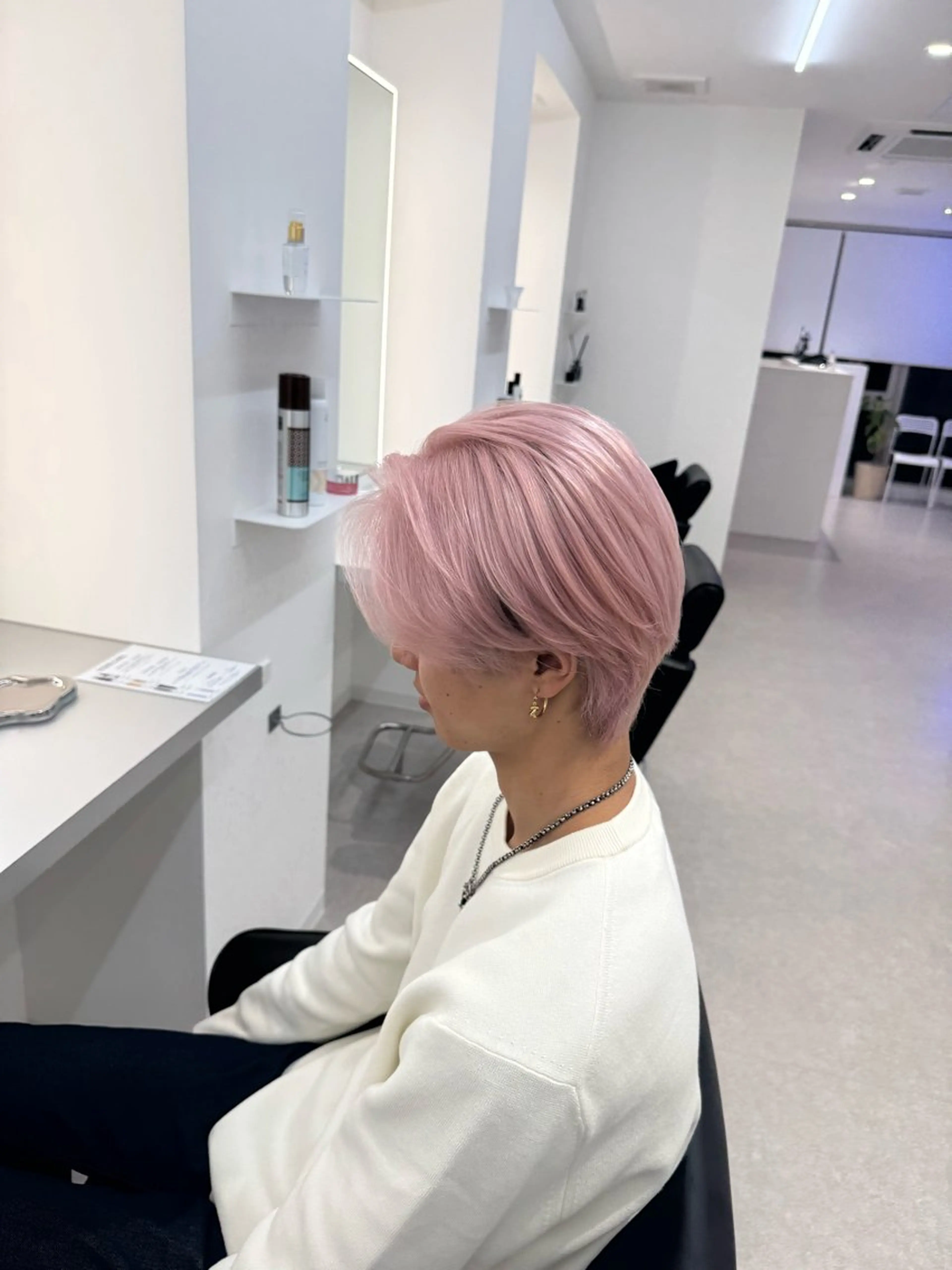 ショート カラー メンズ ヘアカラー トリートメント ブリーチ/艶カラー 💎koharu💎のヘアスタイル