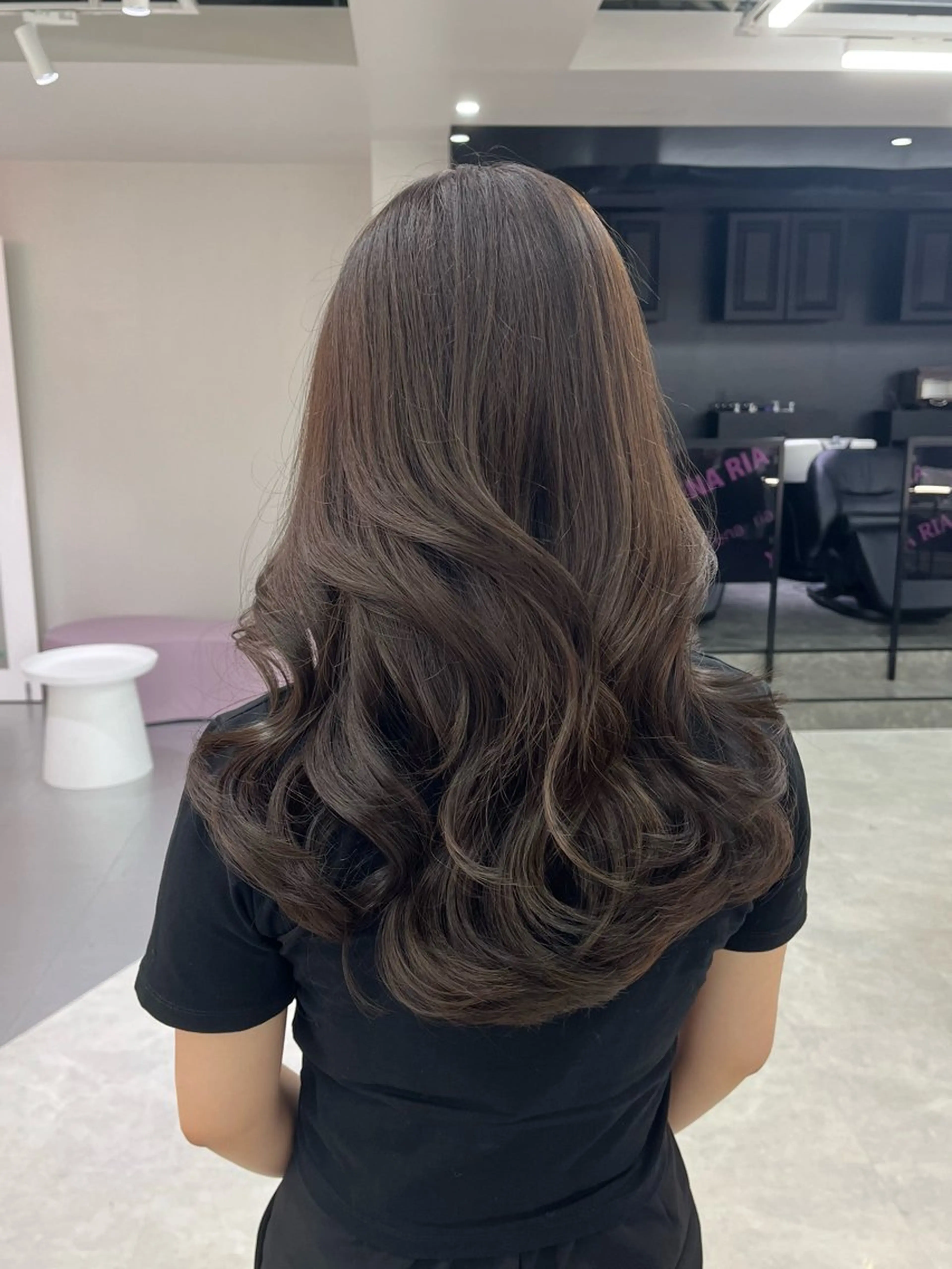 ロング カラー 透明感カラー グレージュ レイヤーカット Kaho🤍レイヤー ※女性限定のヘアスタイル