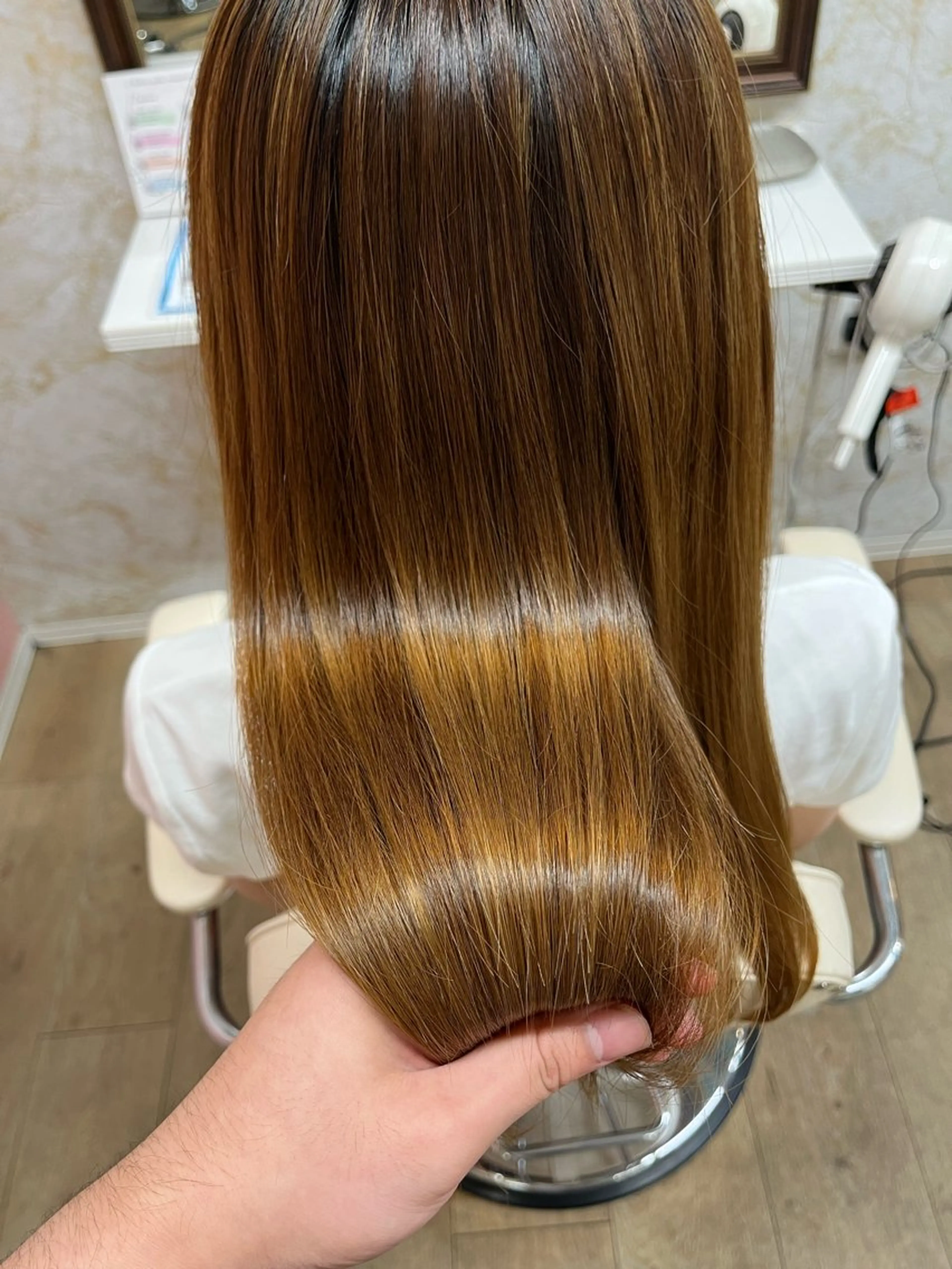 【ダメージでストレートを諦めていた方に😊💕】髪質改善酸性ストレート➕クイックTR✨11000円 (4回目までの方）の写真