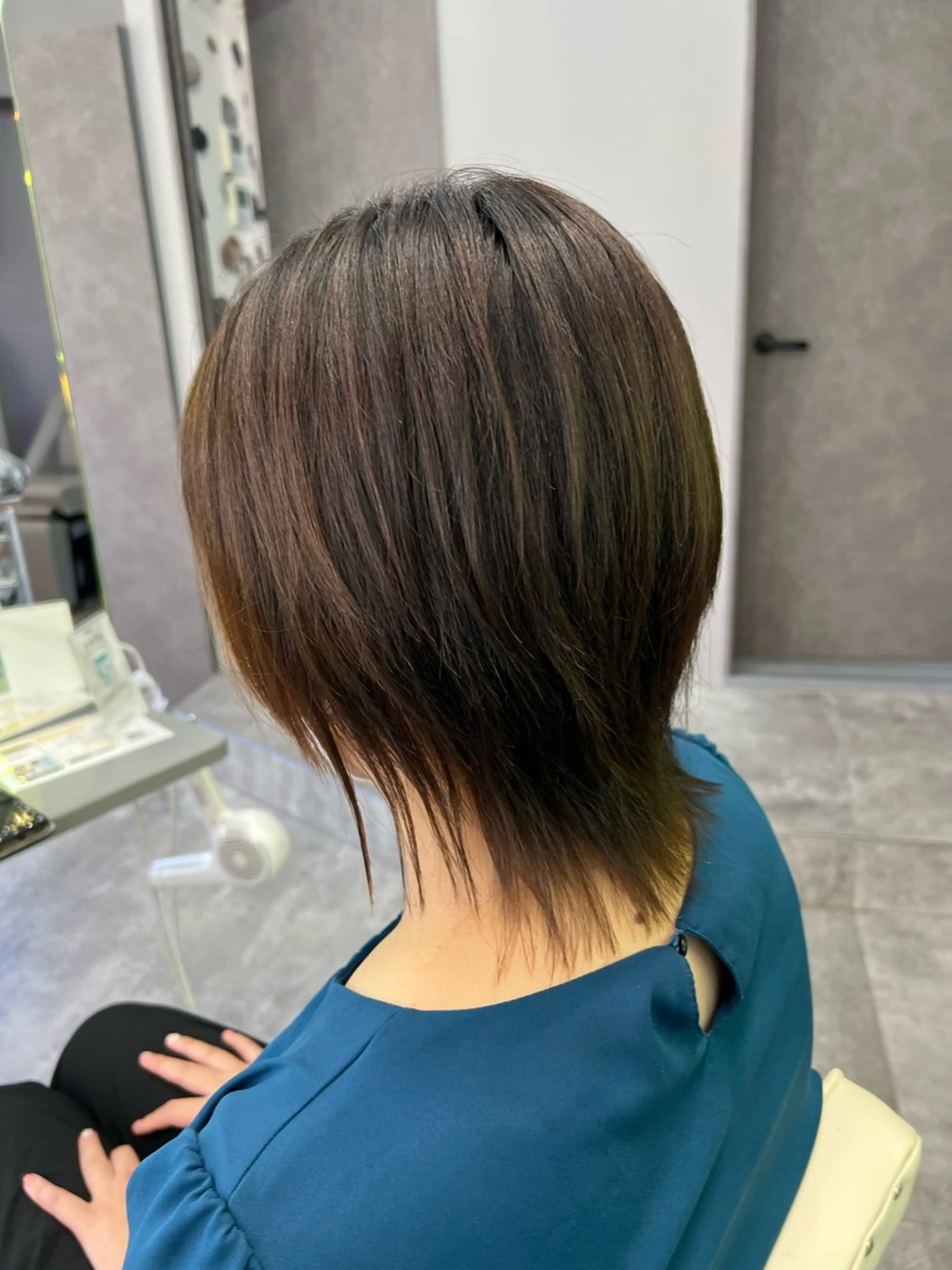 ショート ボブレイヤー ボブ くびれヘア レイヤーカット 高階 晃一 /レイヤーカットのヘアスタイル