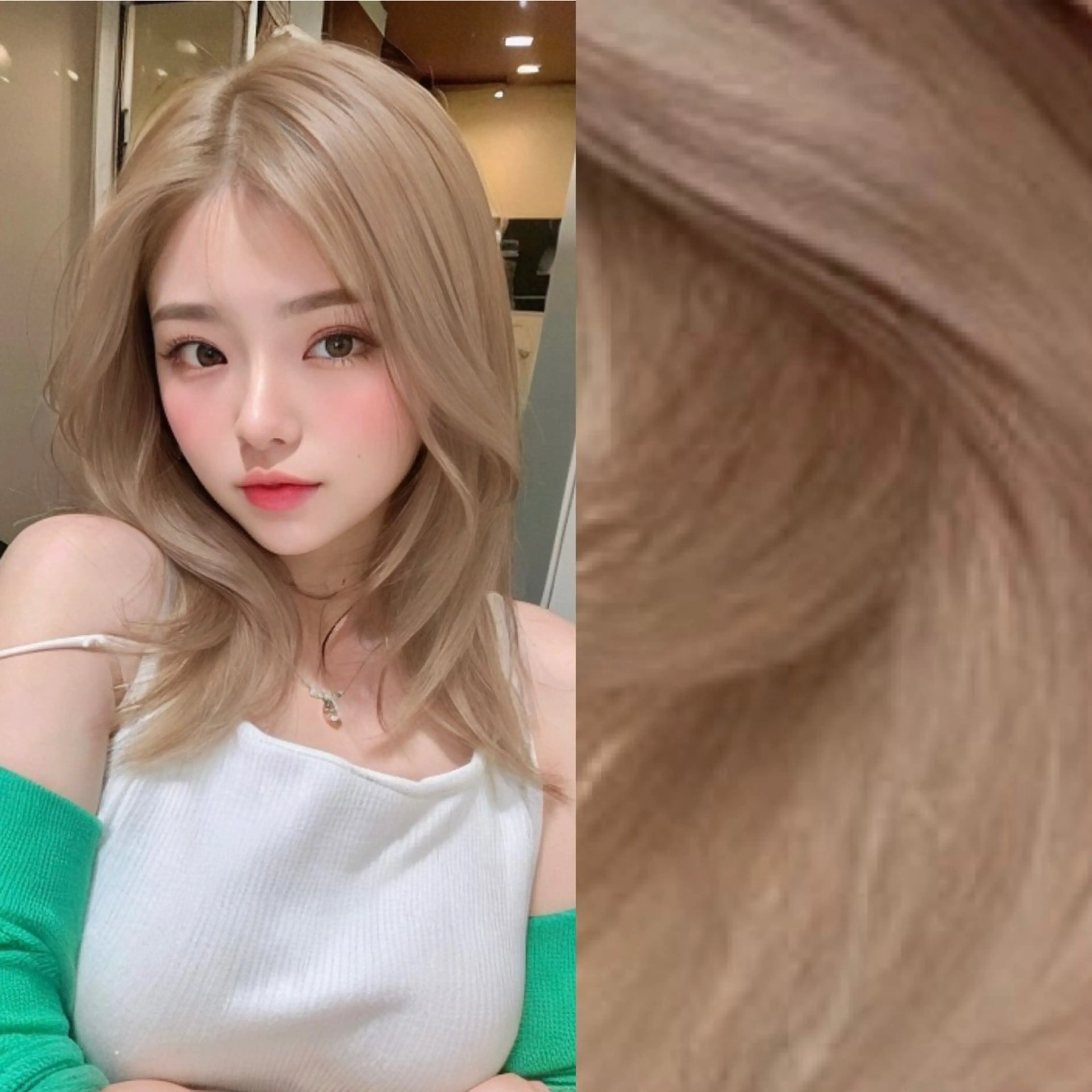 ミディアム カラー ヘアアレンジ カット ヘアカラー トリートメント 🫧新宿 髪質改善 /サスケ🫧のヘアスタイル